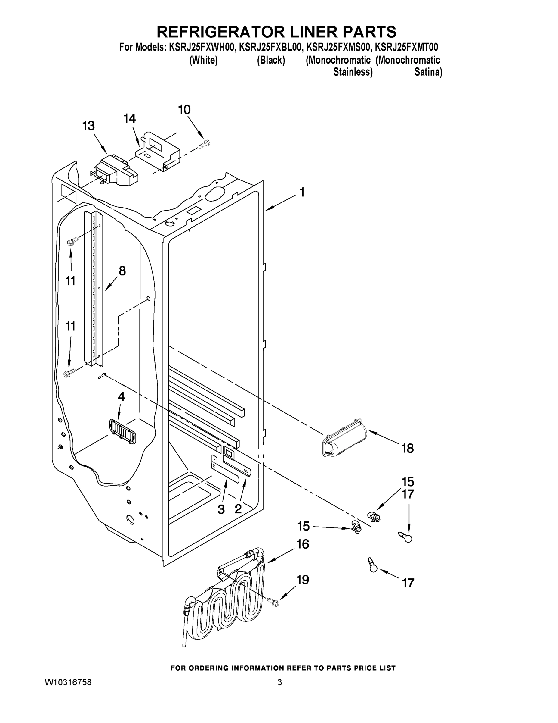 02 - REFRIGERATOR LINER PARTS