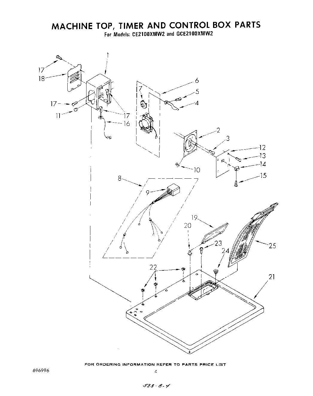 03 - MACHINE TOP, TIMER AND CONTROL BOX
