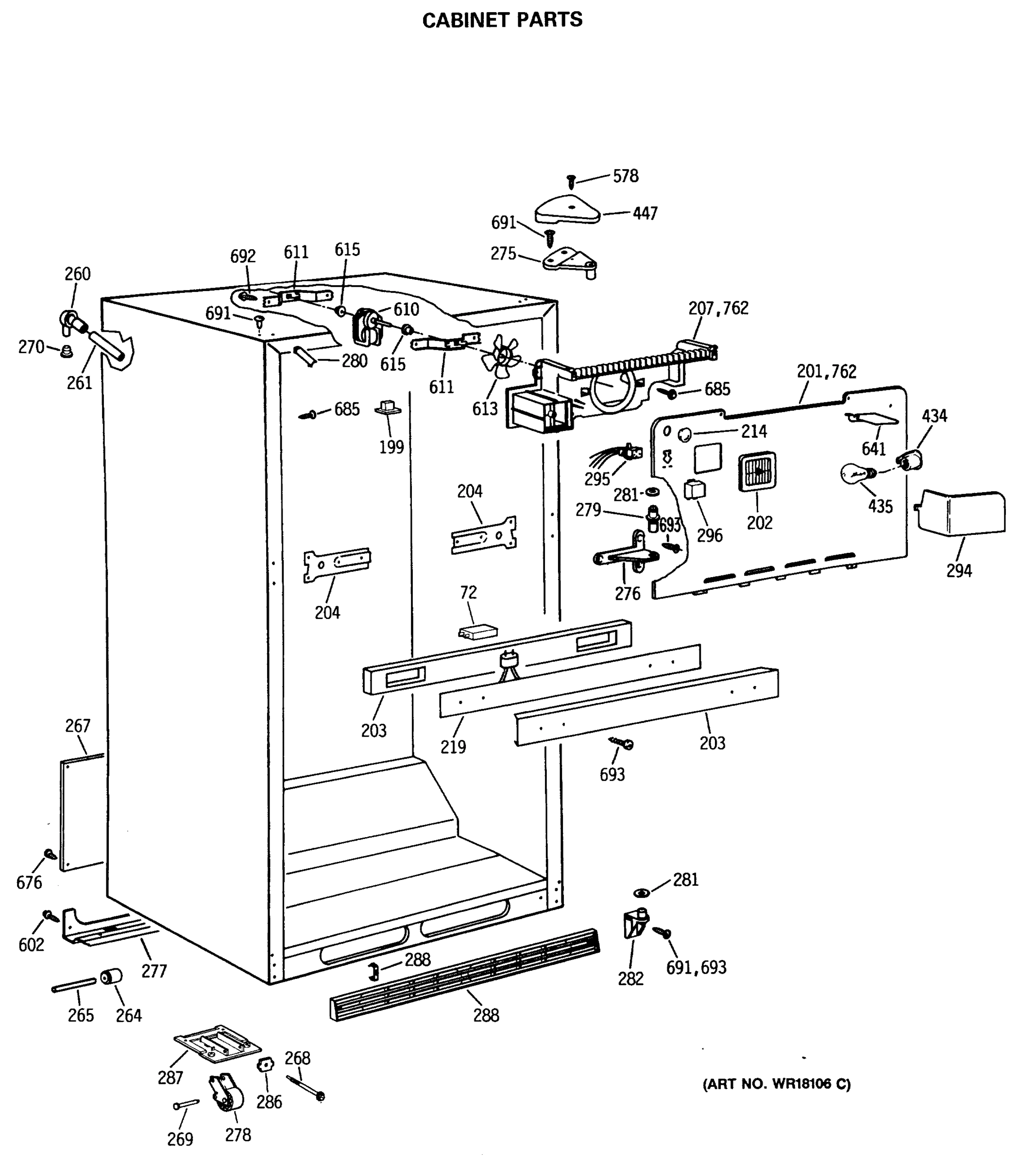 CABINET PARTS
