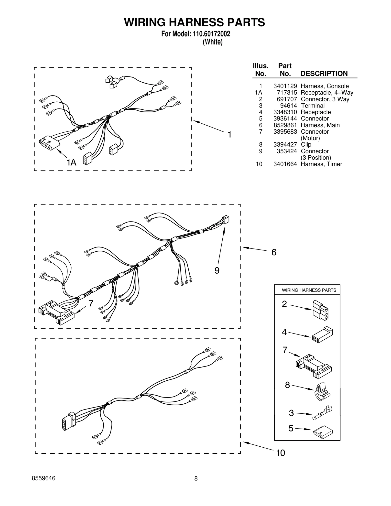 WIRING HARNESS PARTS