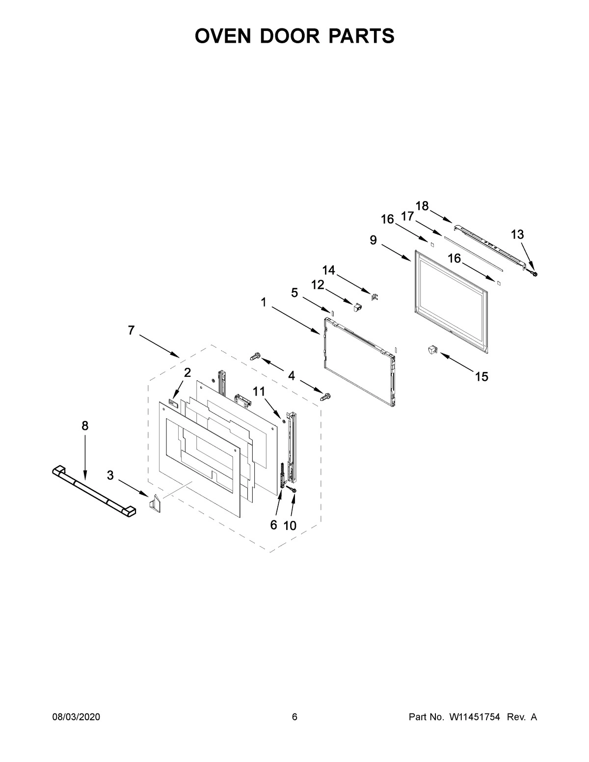04 - OVEN DOOR PARTS