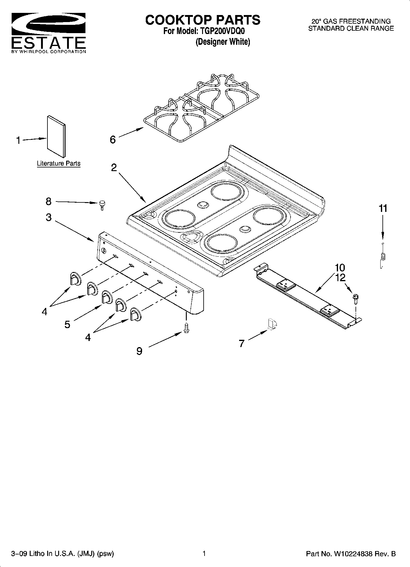 01 - COOKTOP PARTS