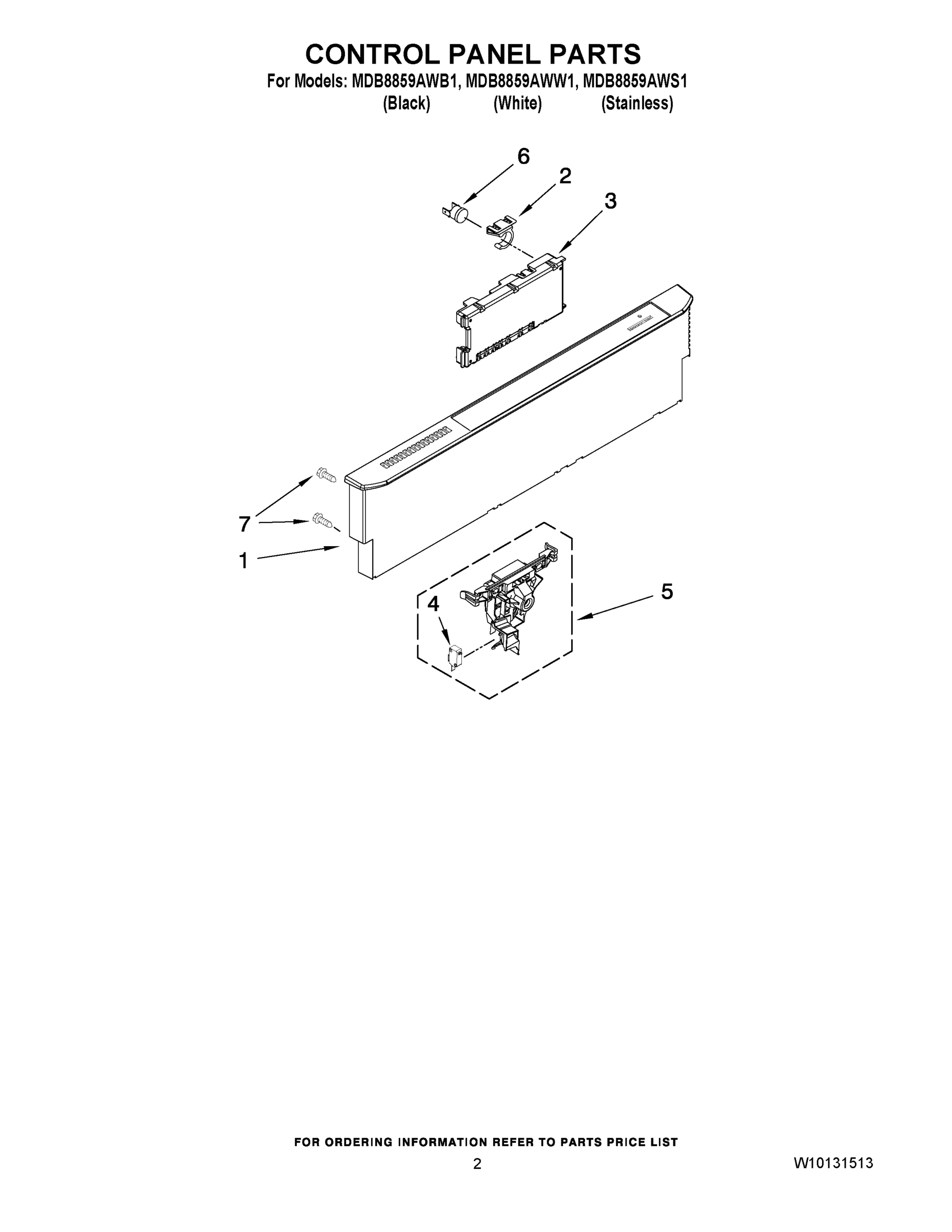 02 - CONTROL PANEL PARTS