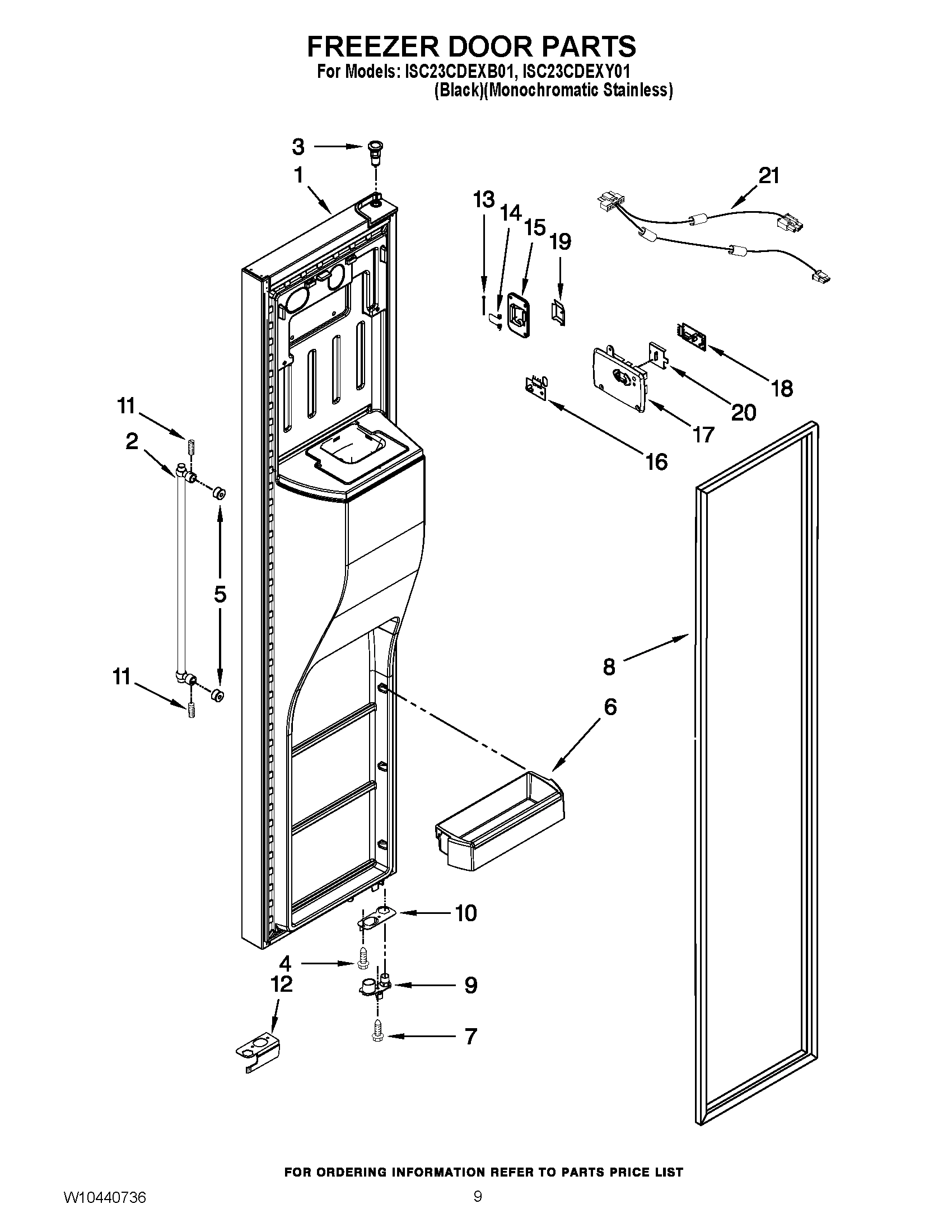 07 - FREEZER DOOR PARTS
