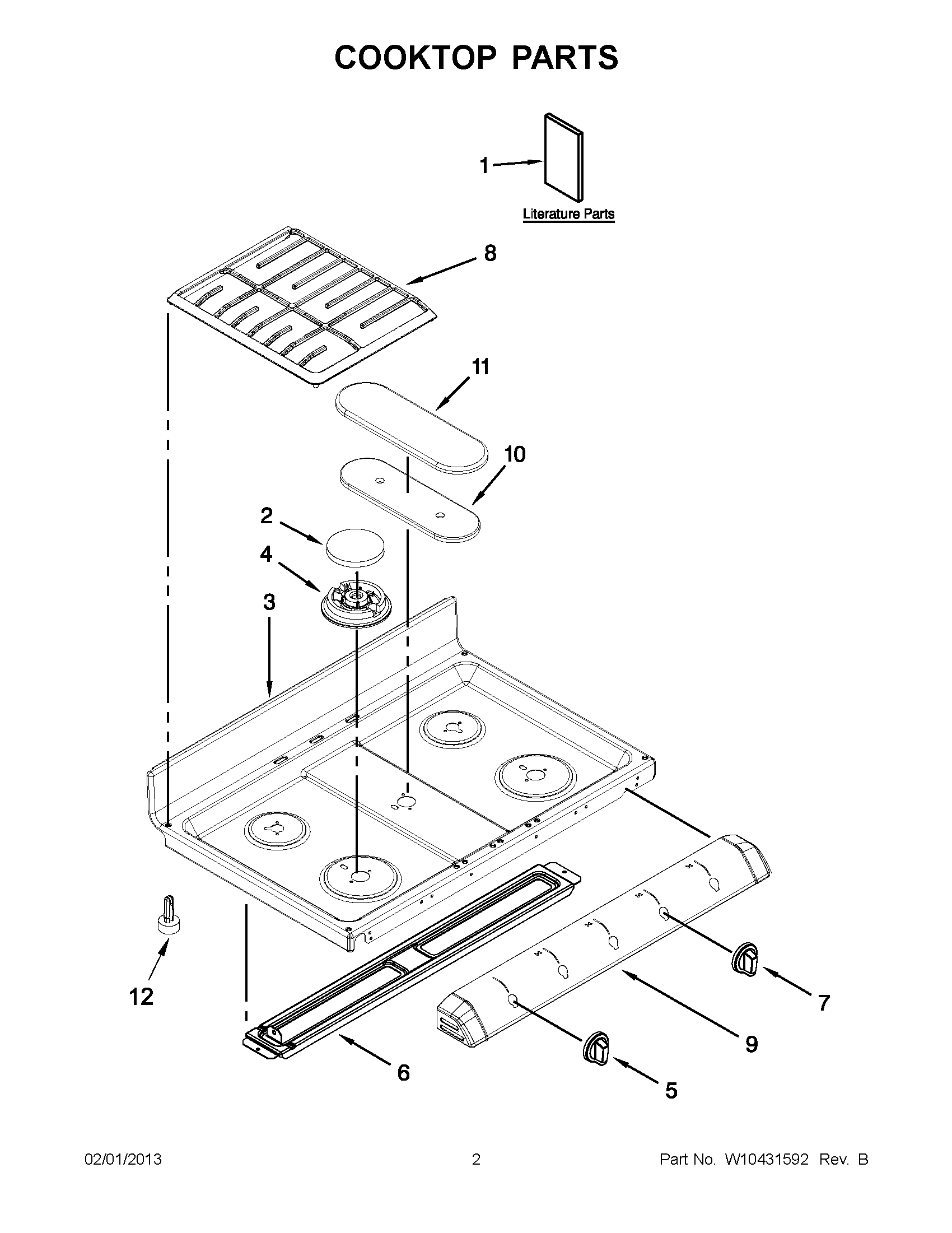 01 - COOKTOP PARTS