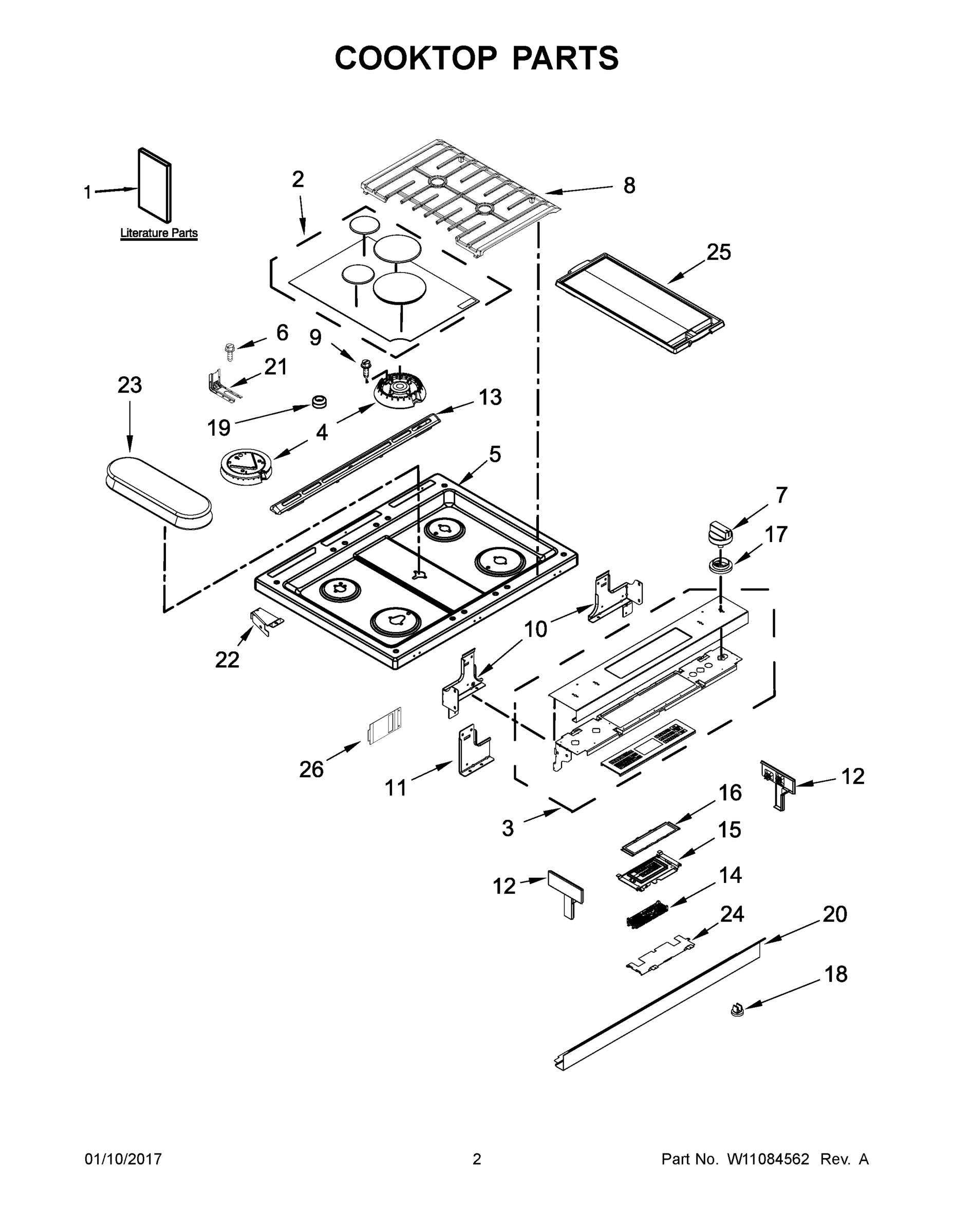 02 - COOKTOP PARTS