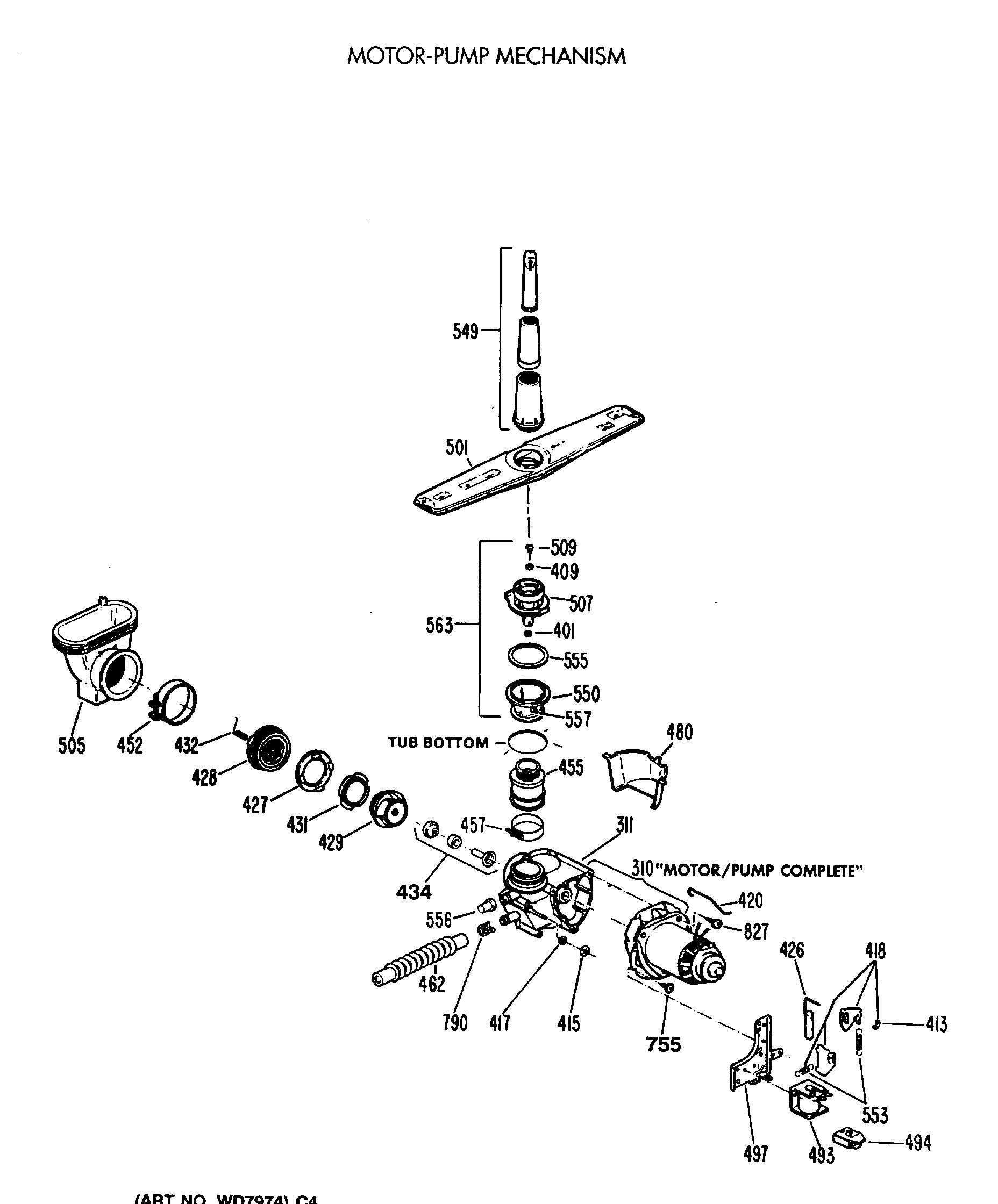 MOTOR-PUMP MECHANISM