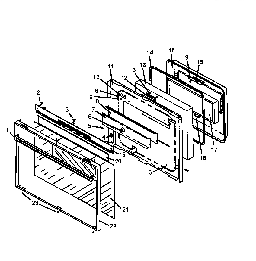 07 - OVEN DOOR ASSY
