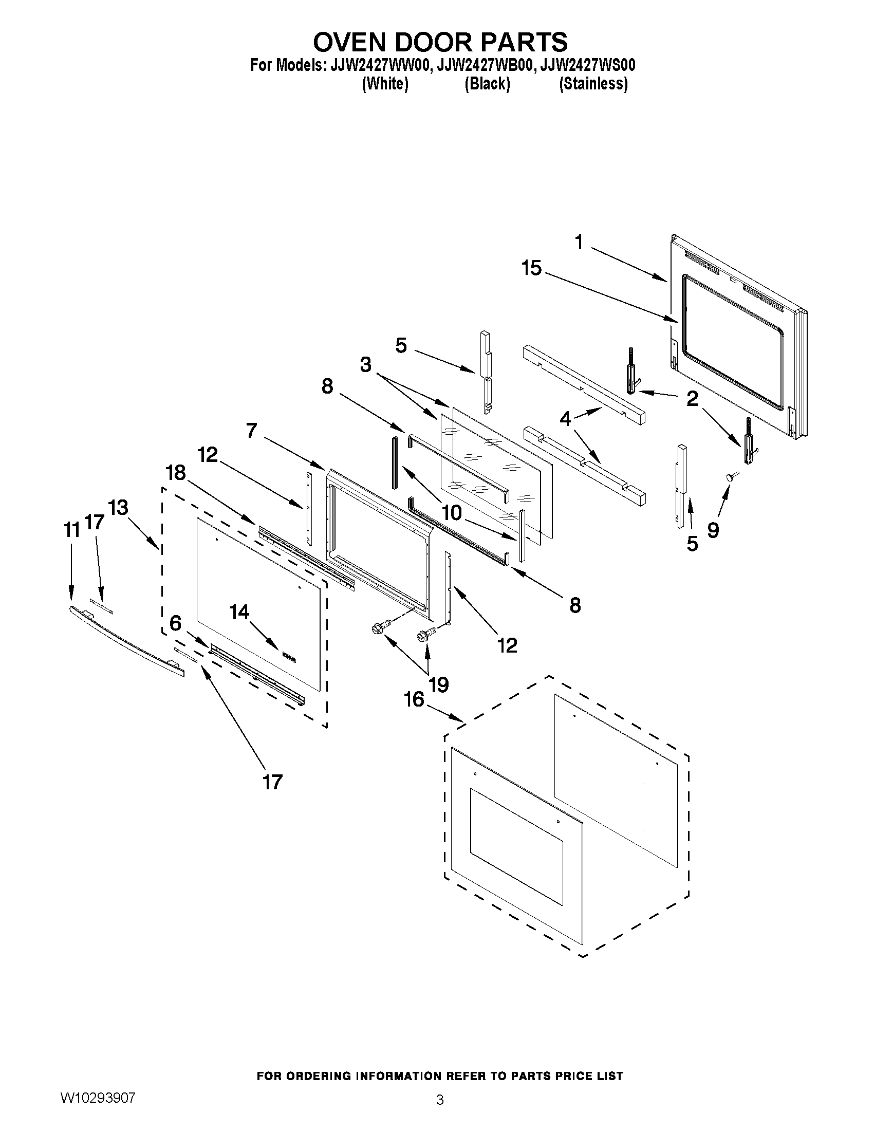 02 - OVEN DOOR PARTS