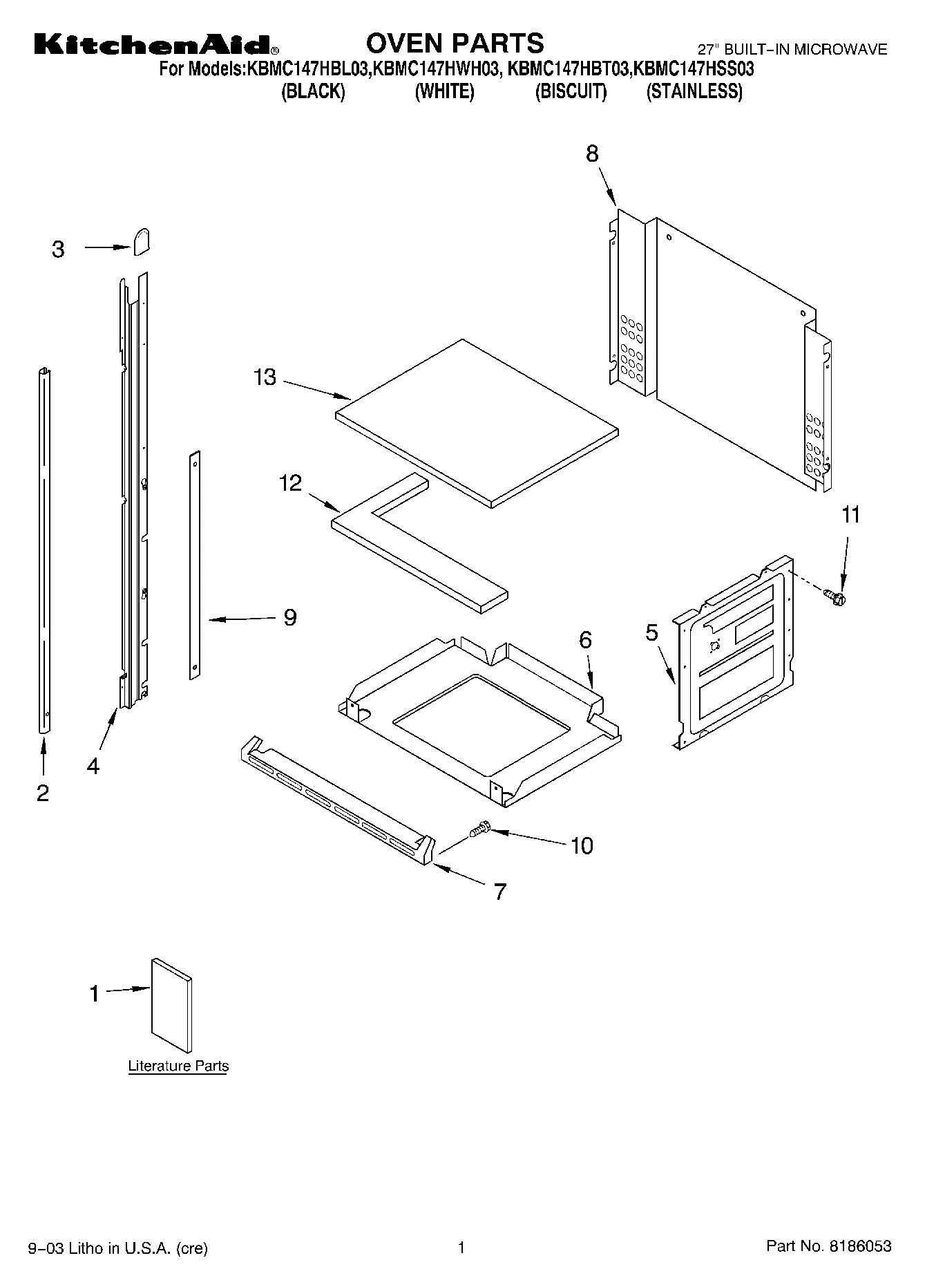 01 - OVEN PARTS
