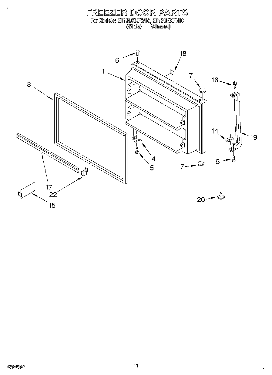 06 - FREEZER DOOR, LIT/OPTIONAL