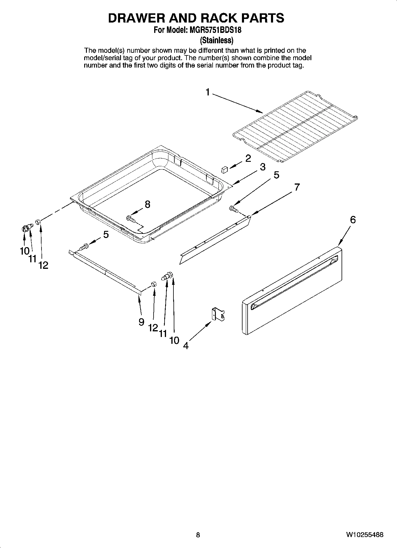 06 - DRAWER AND RACK PARTS