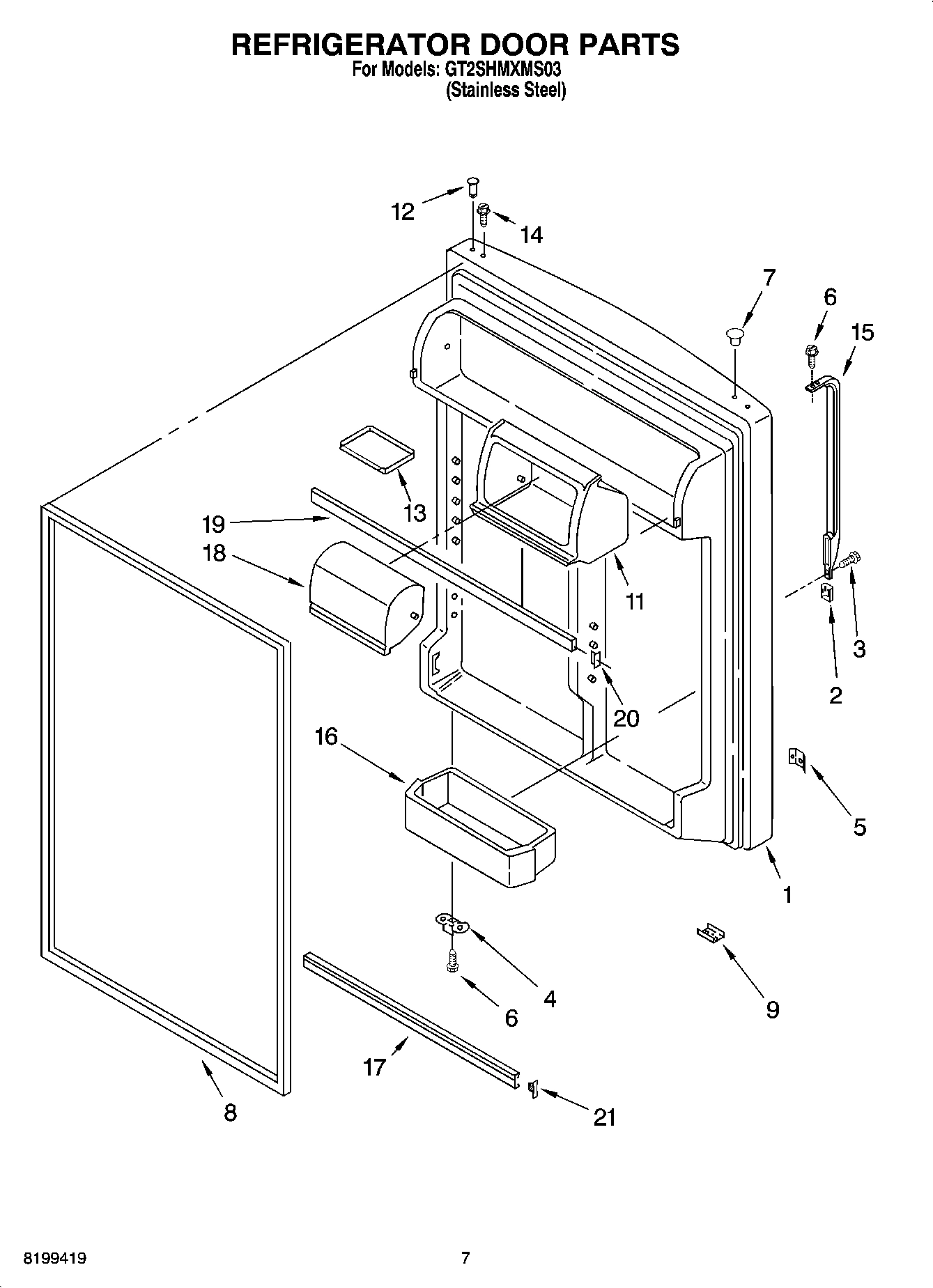 04 - REFRIGERATOR DOOR PARTS