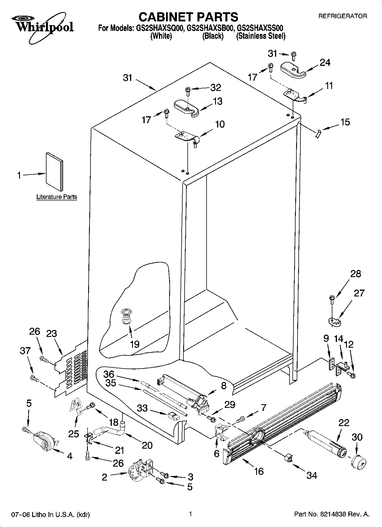 01 - CABINET PARTS