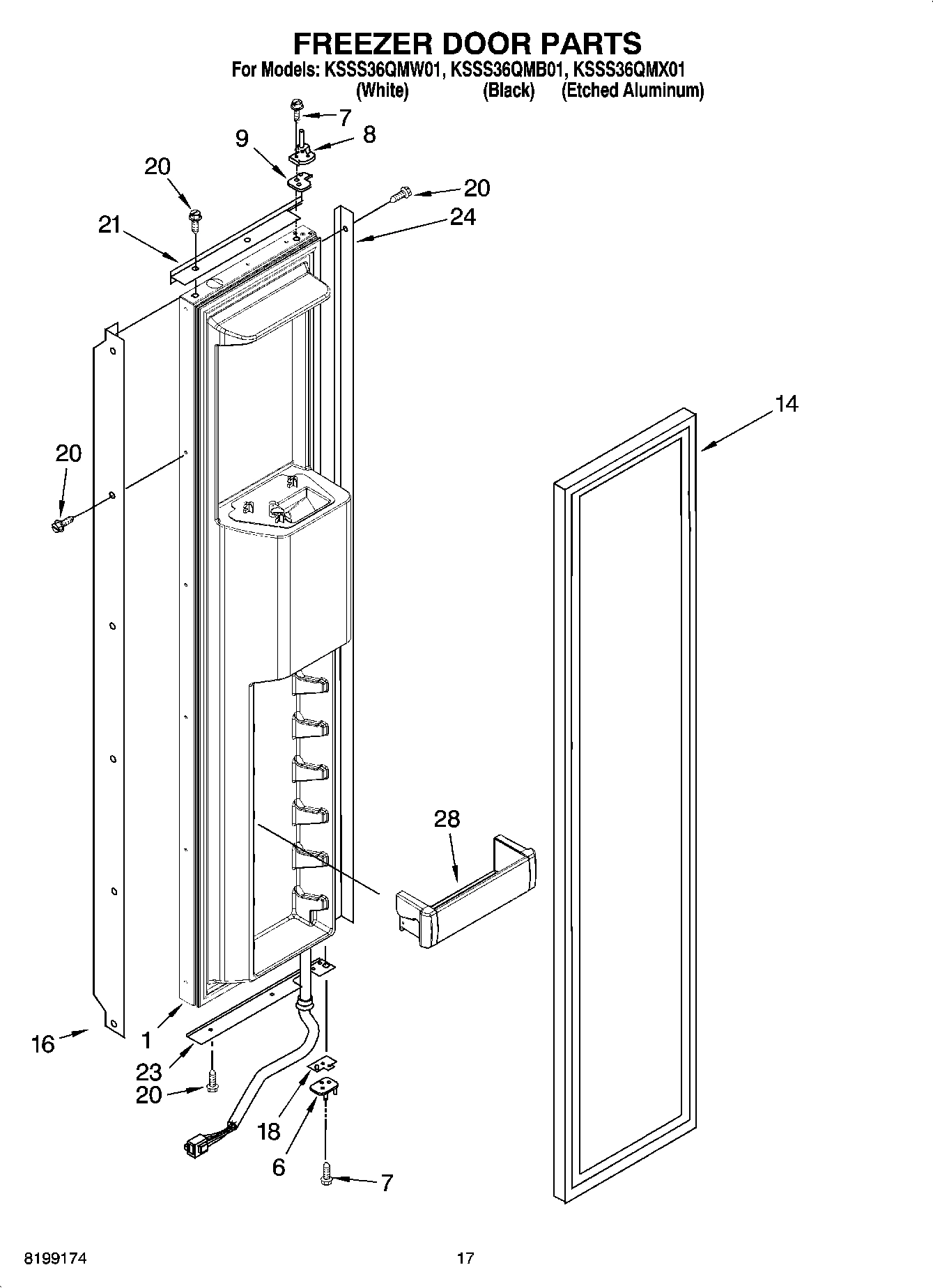 11 - FREEZER DOOR PARTS