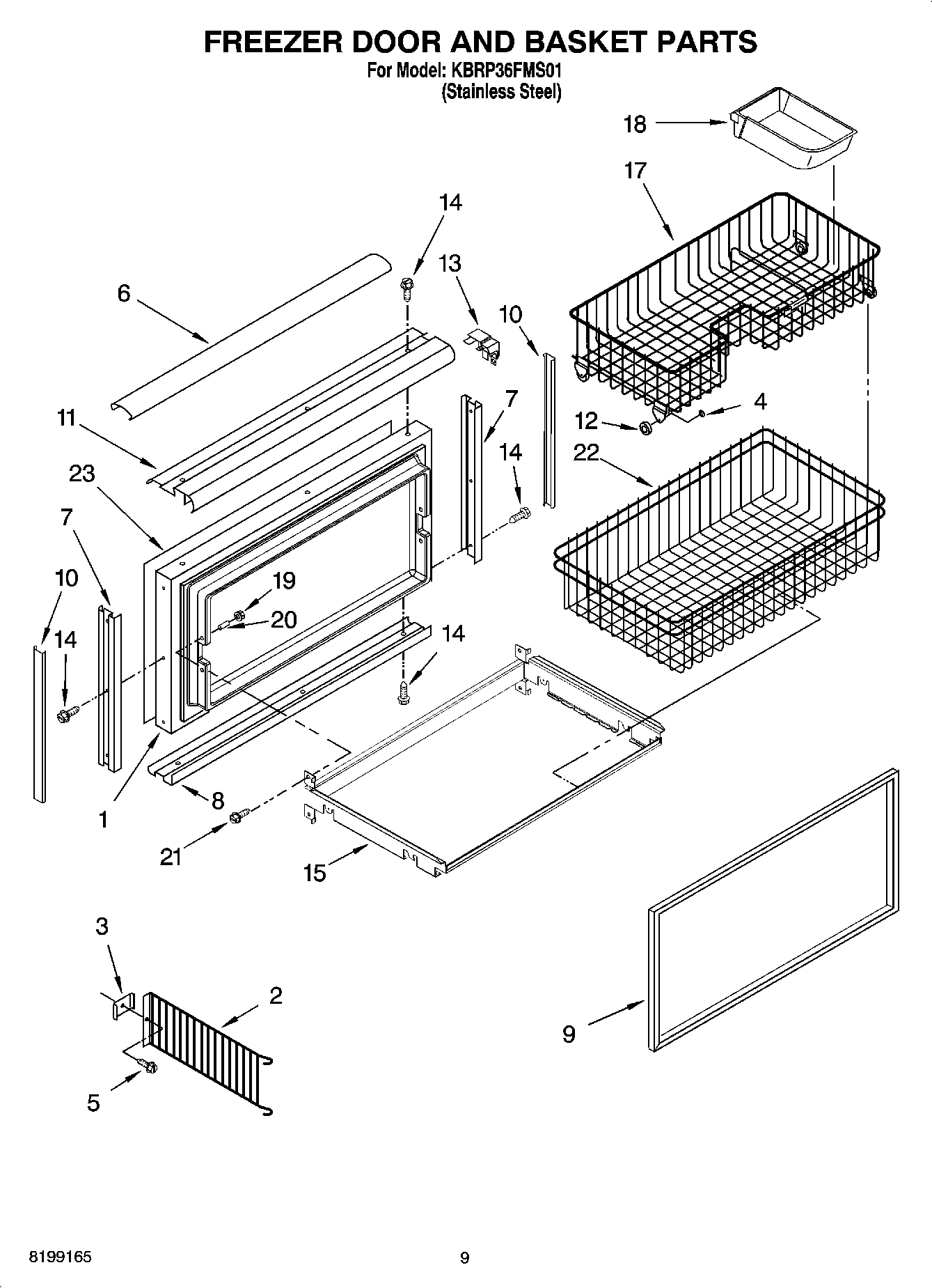 06 - FREEZER DOOR AND BASKET PARTS