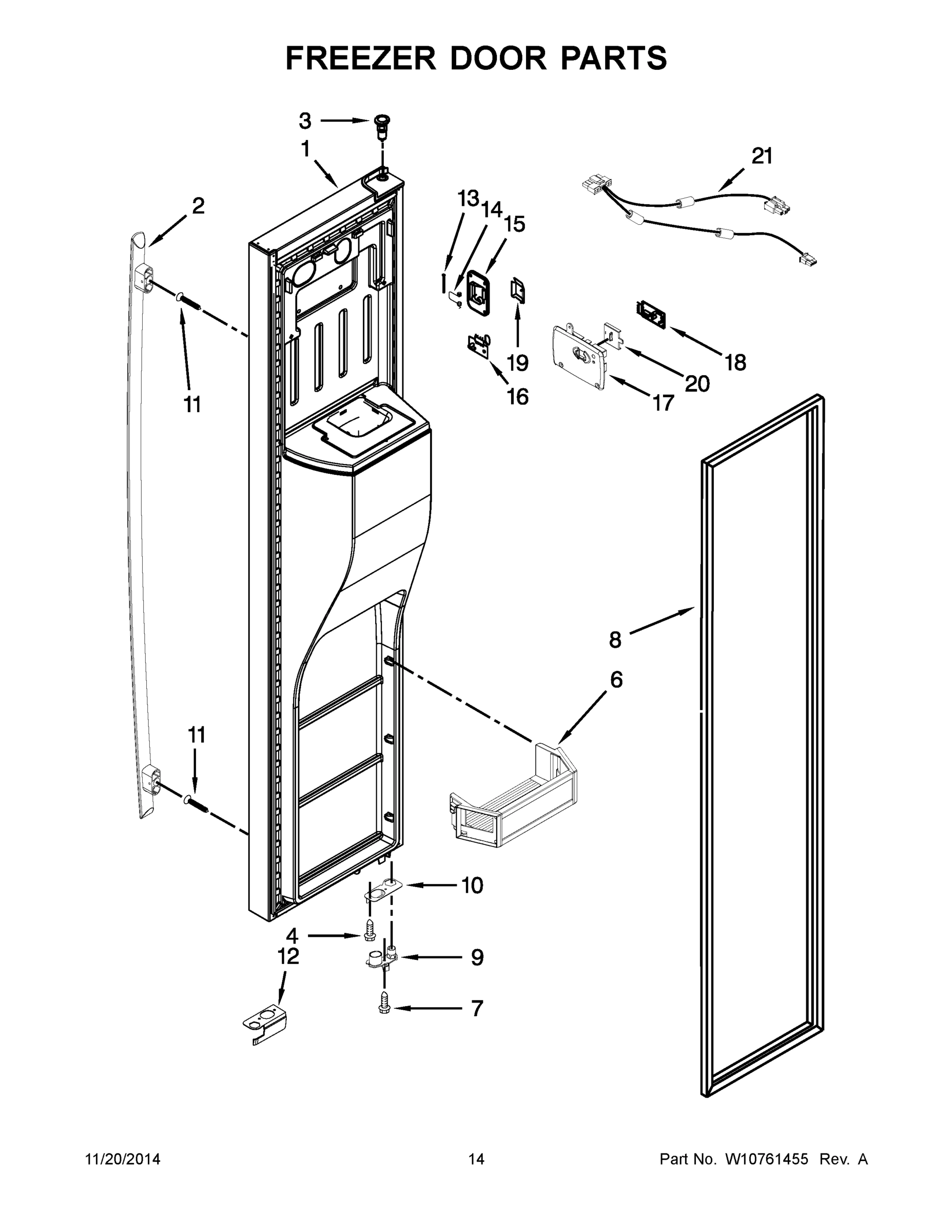 08 - FREEZER DOOR PARTS