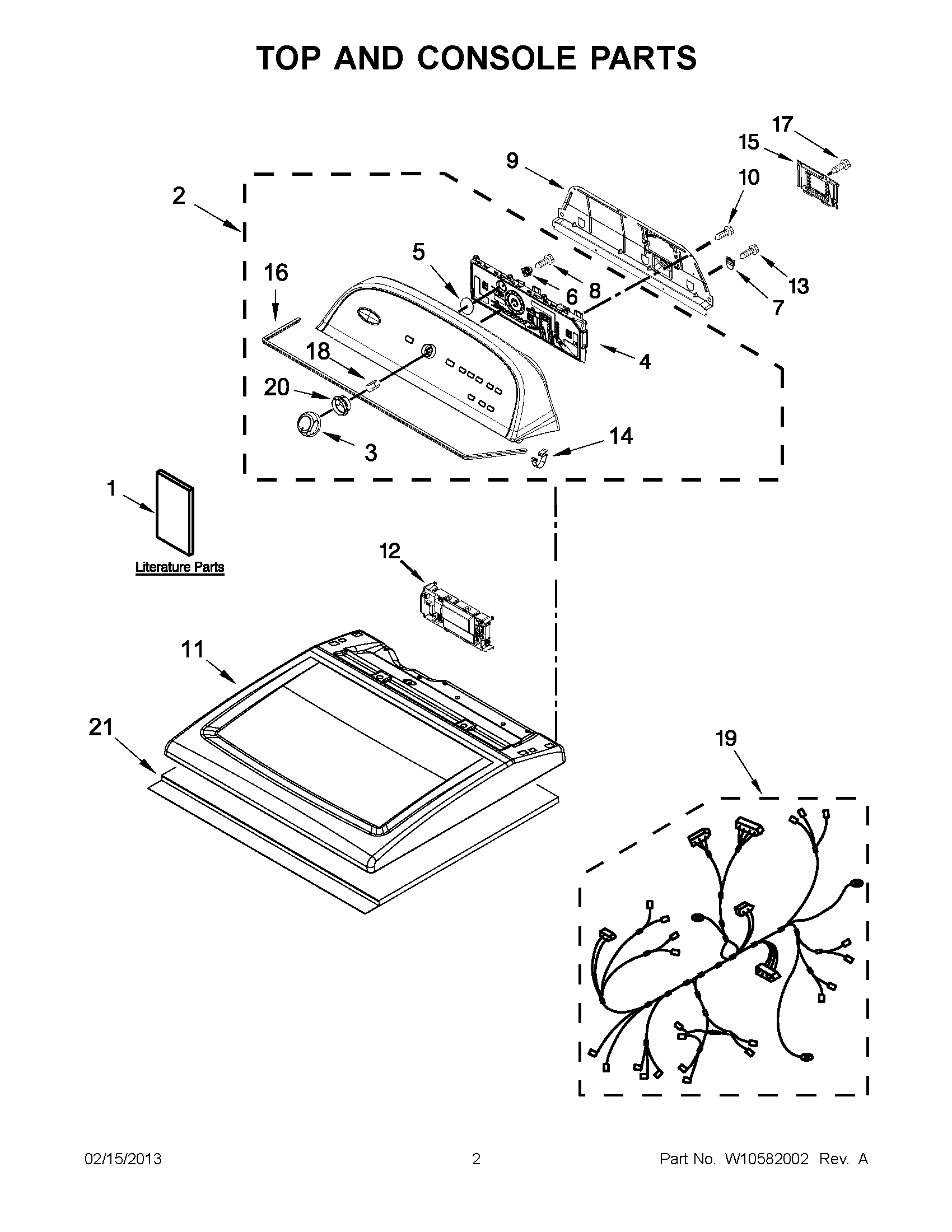 01 - TOP AND CONSOLE PARTS