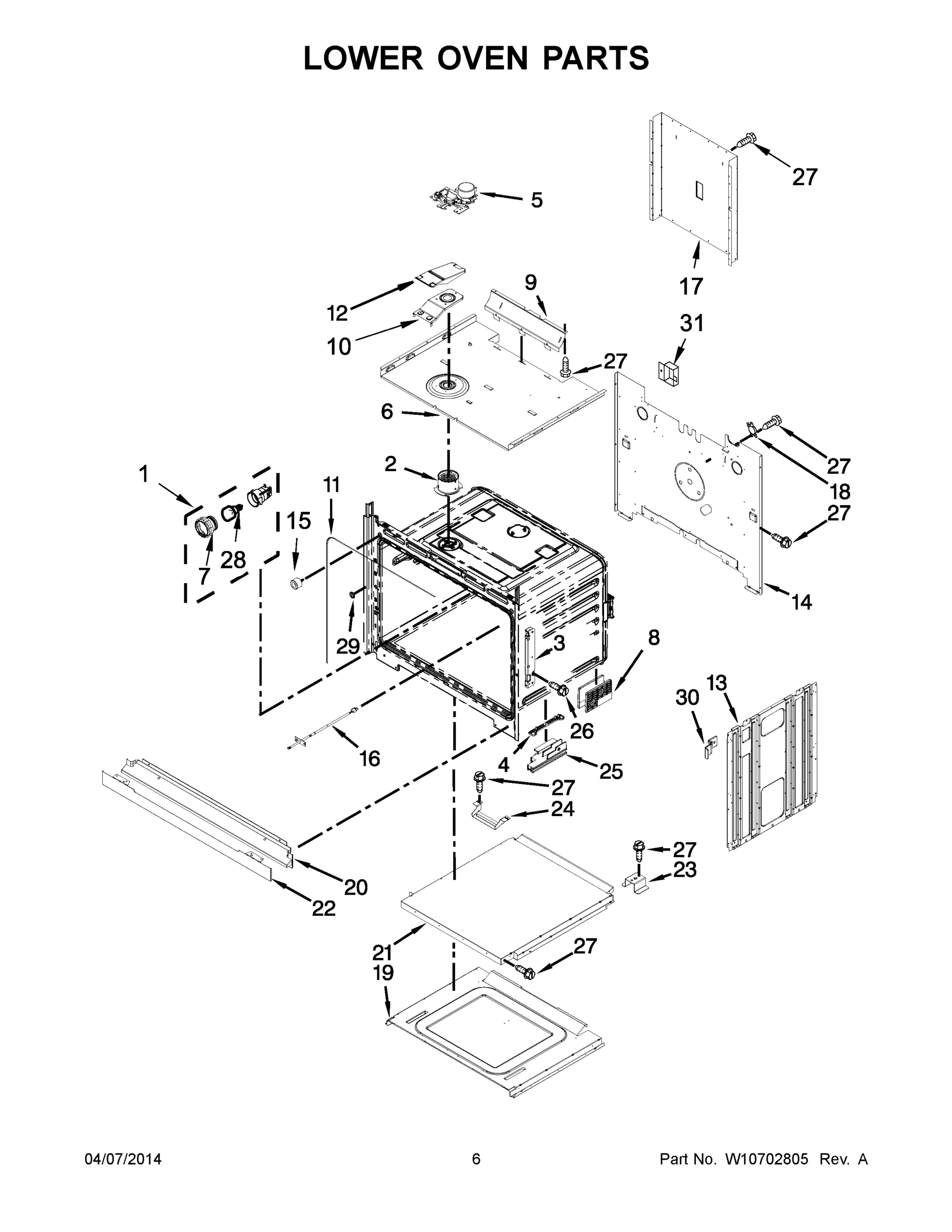 04 - LOWER OVEN PARTS