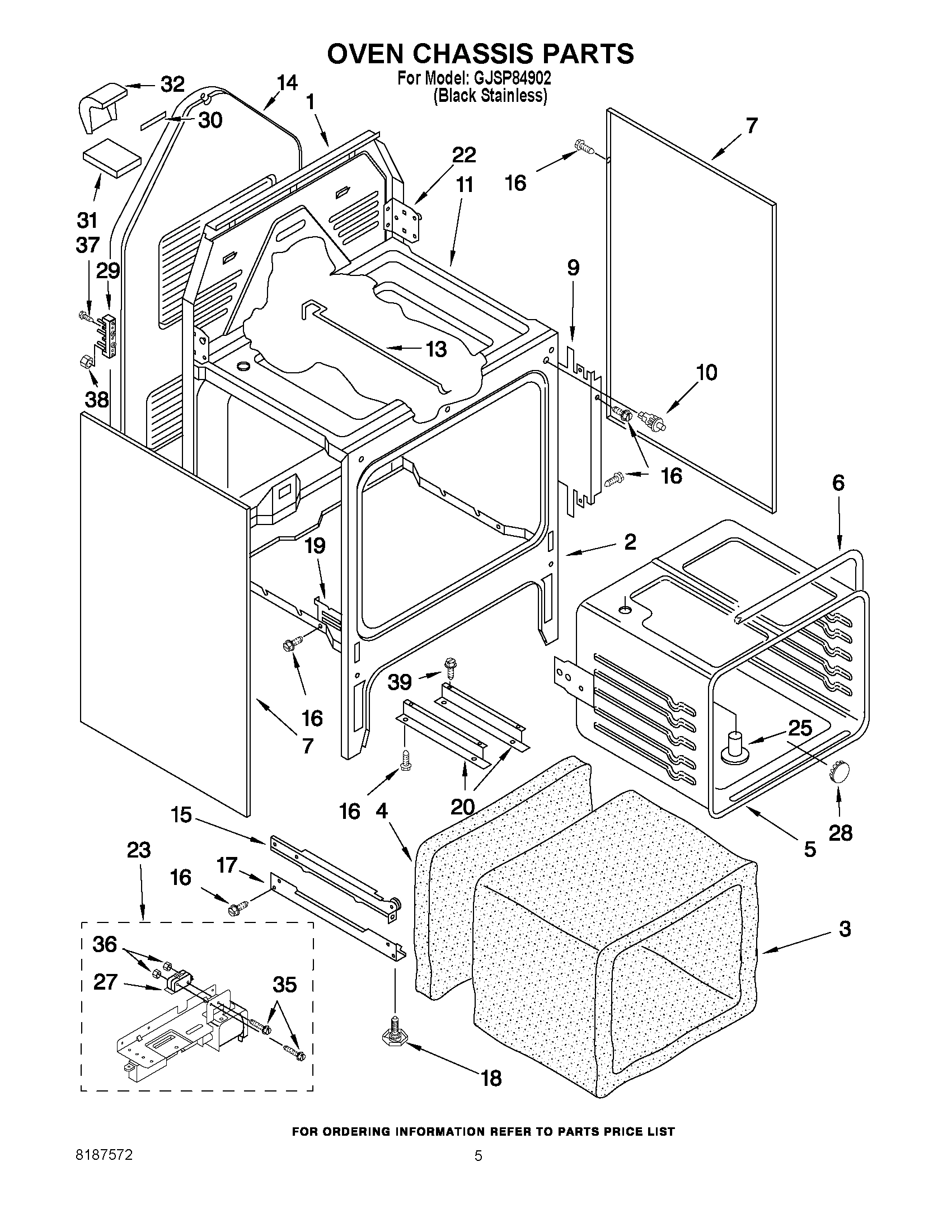 04 - OVEN CHASSIS PARTS