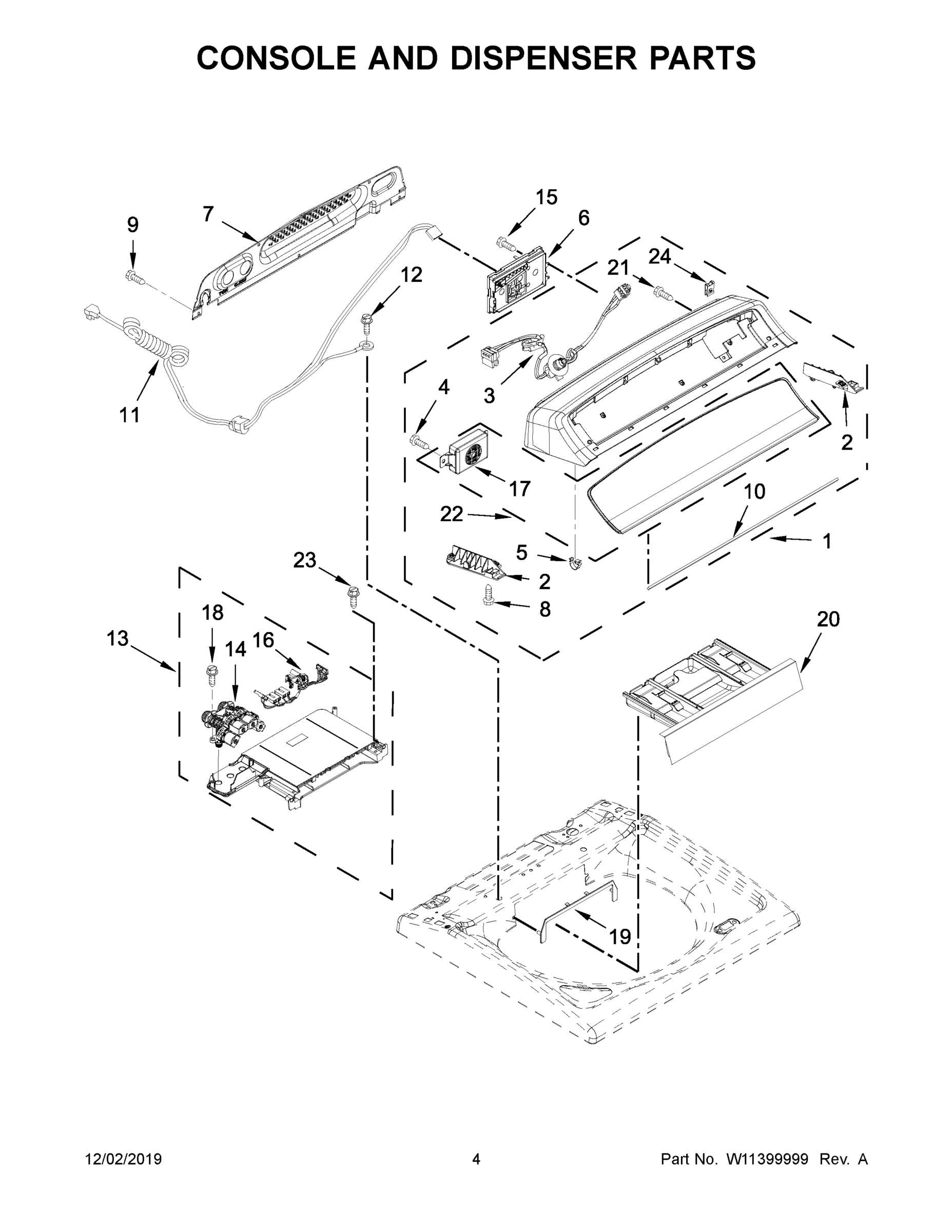 03 - CONSOLE AND DISPENSER PARTS