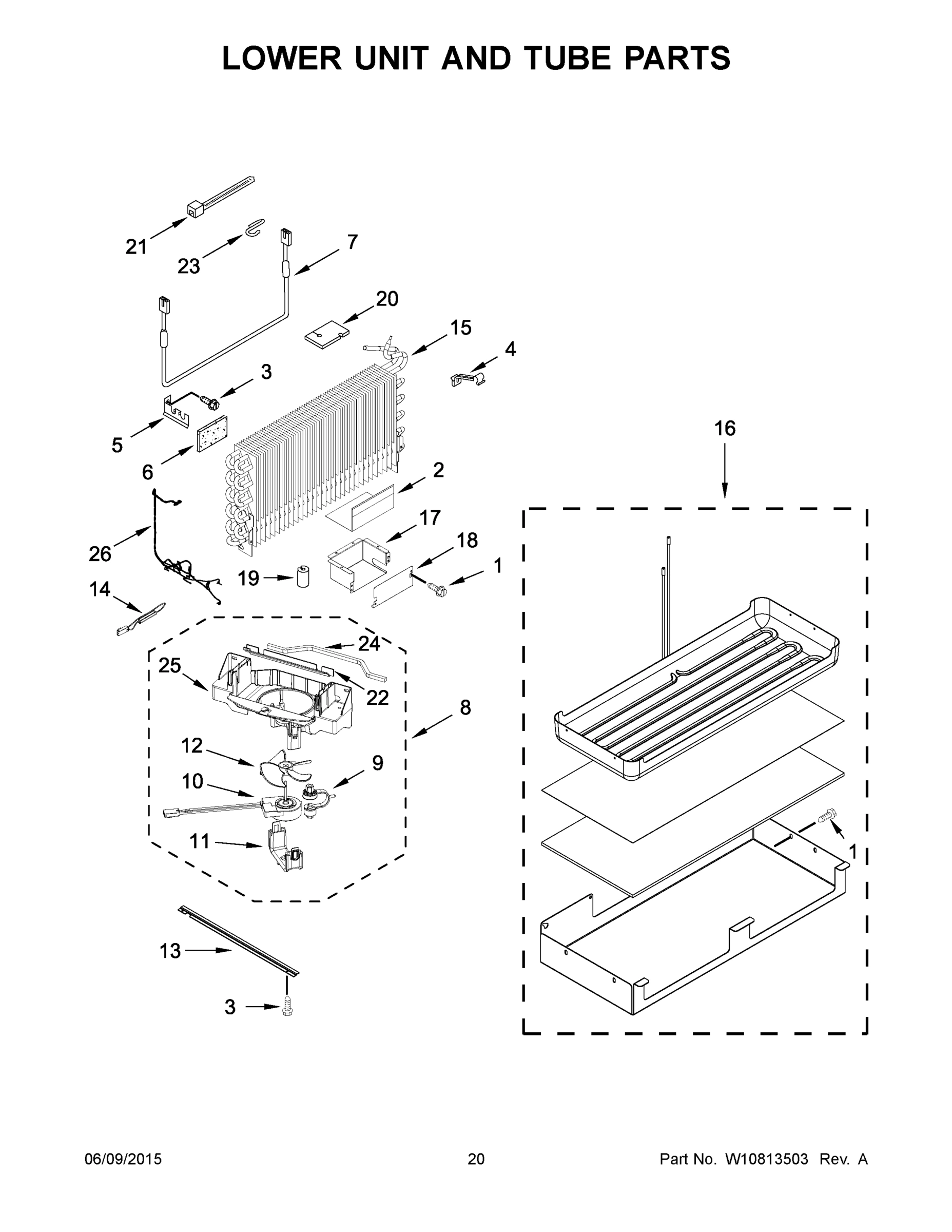 11 - LOWER UNIT AND TUBE PARTS