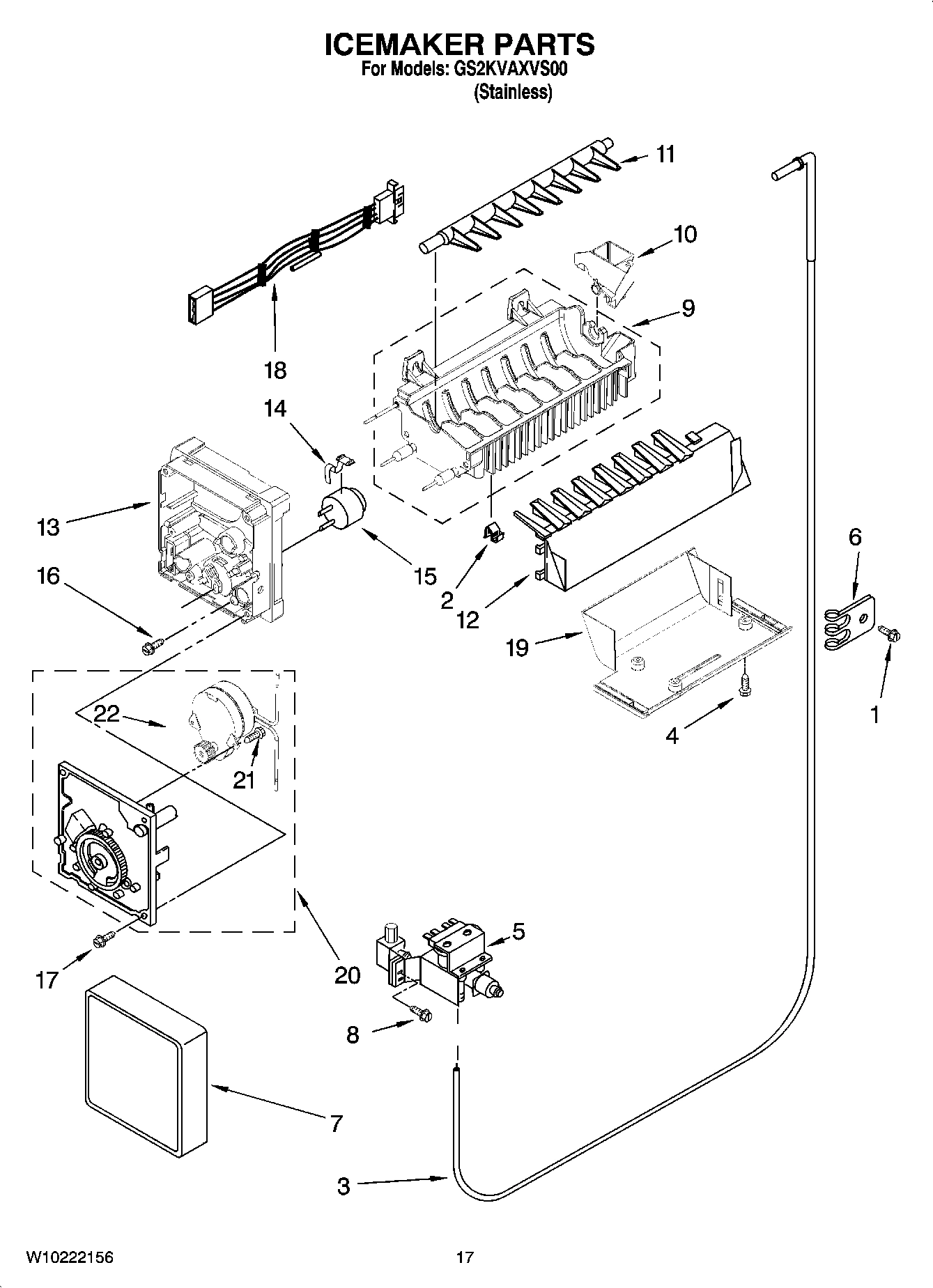 10 - ICEMAKER PARTS