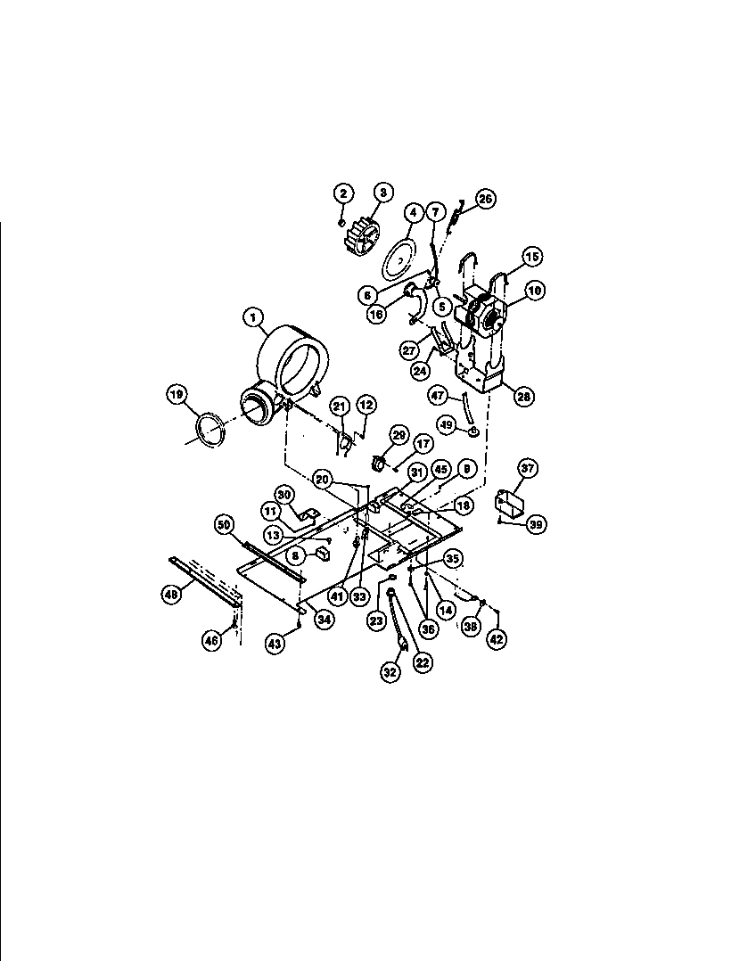 04 - DRYER MOTOR, BASE, HOUSING AND MOUN