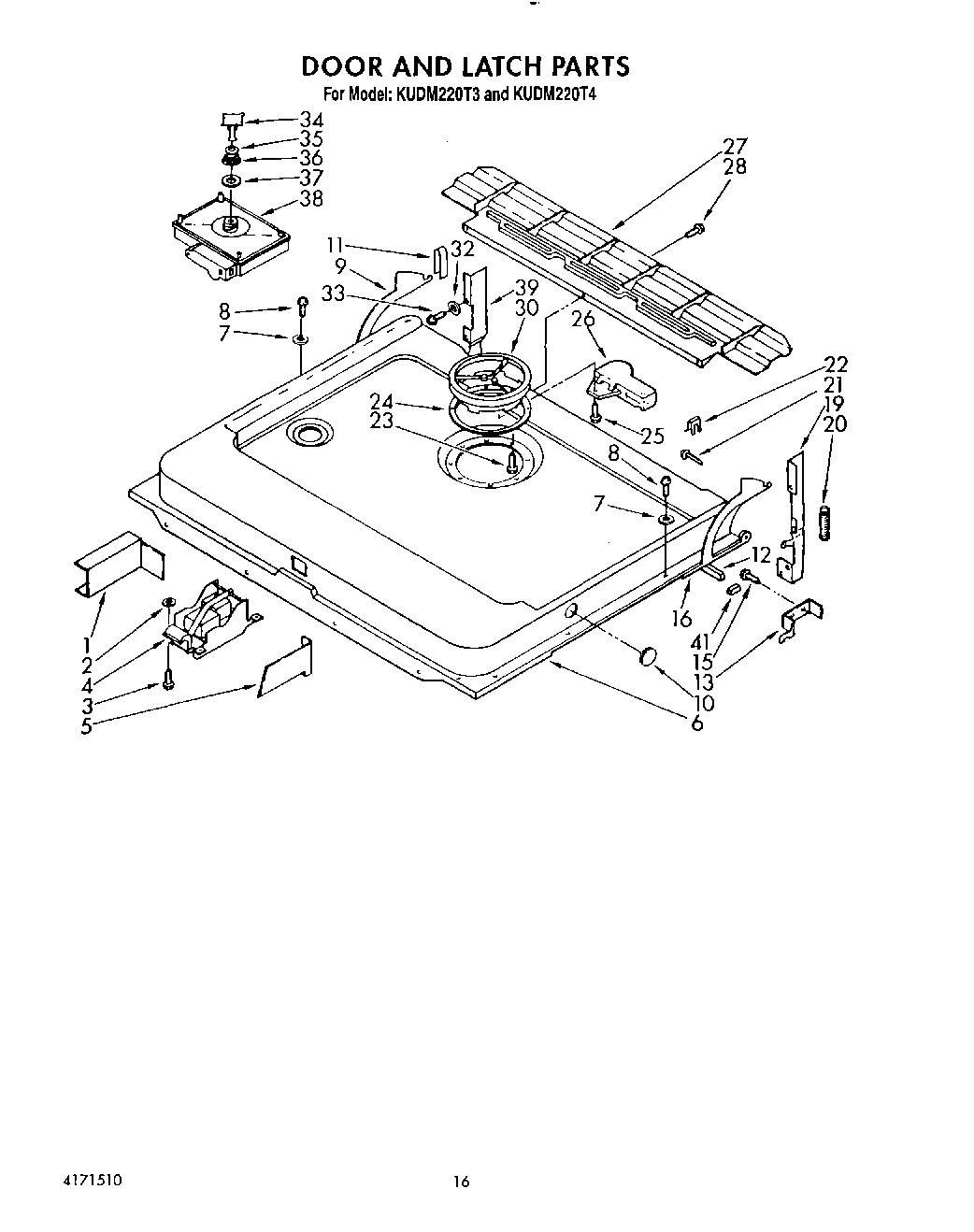 13 - DOOR AND LATCH