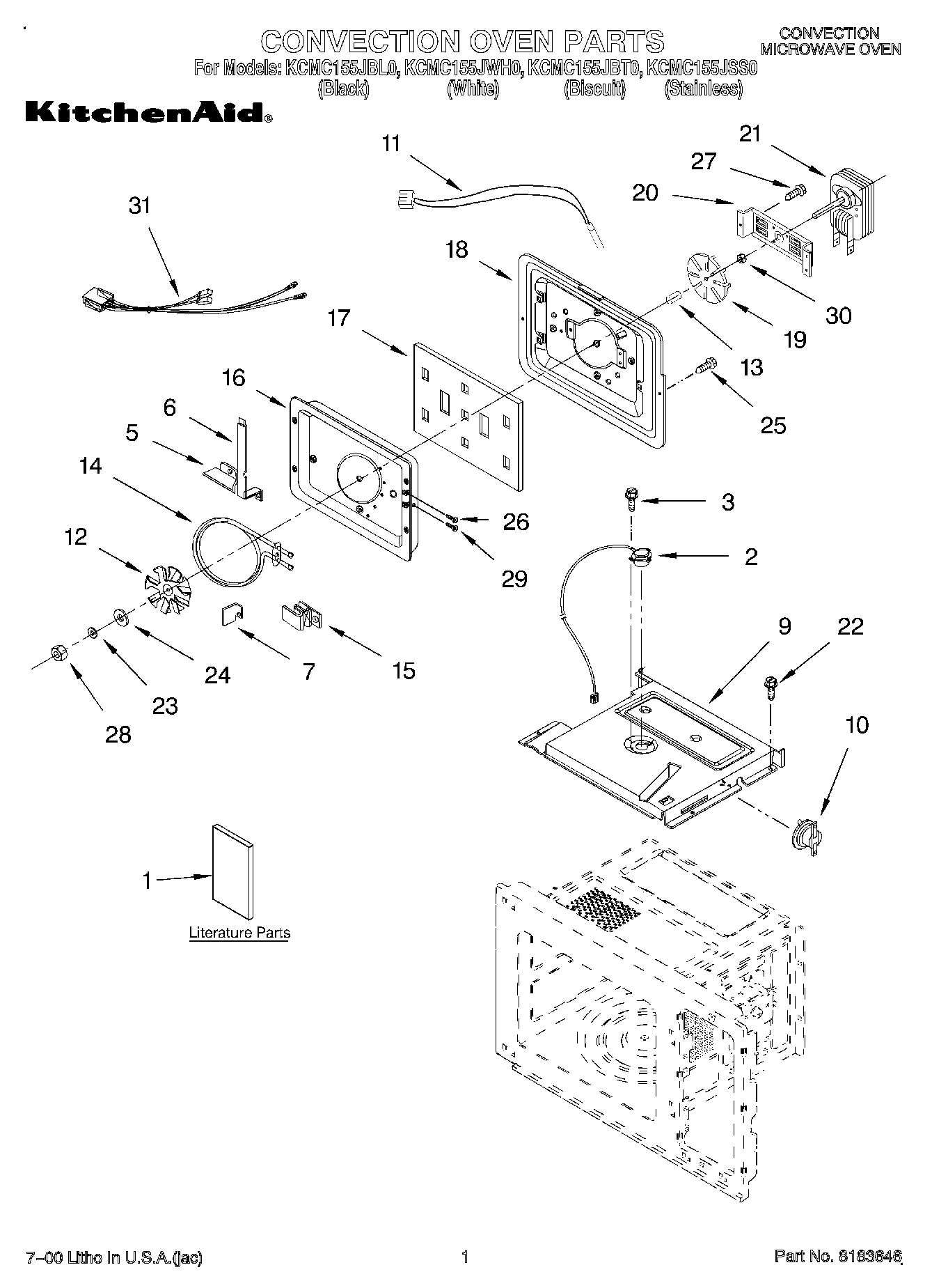 01 - CONVECTION OVEN, LITERATURE