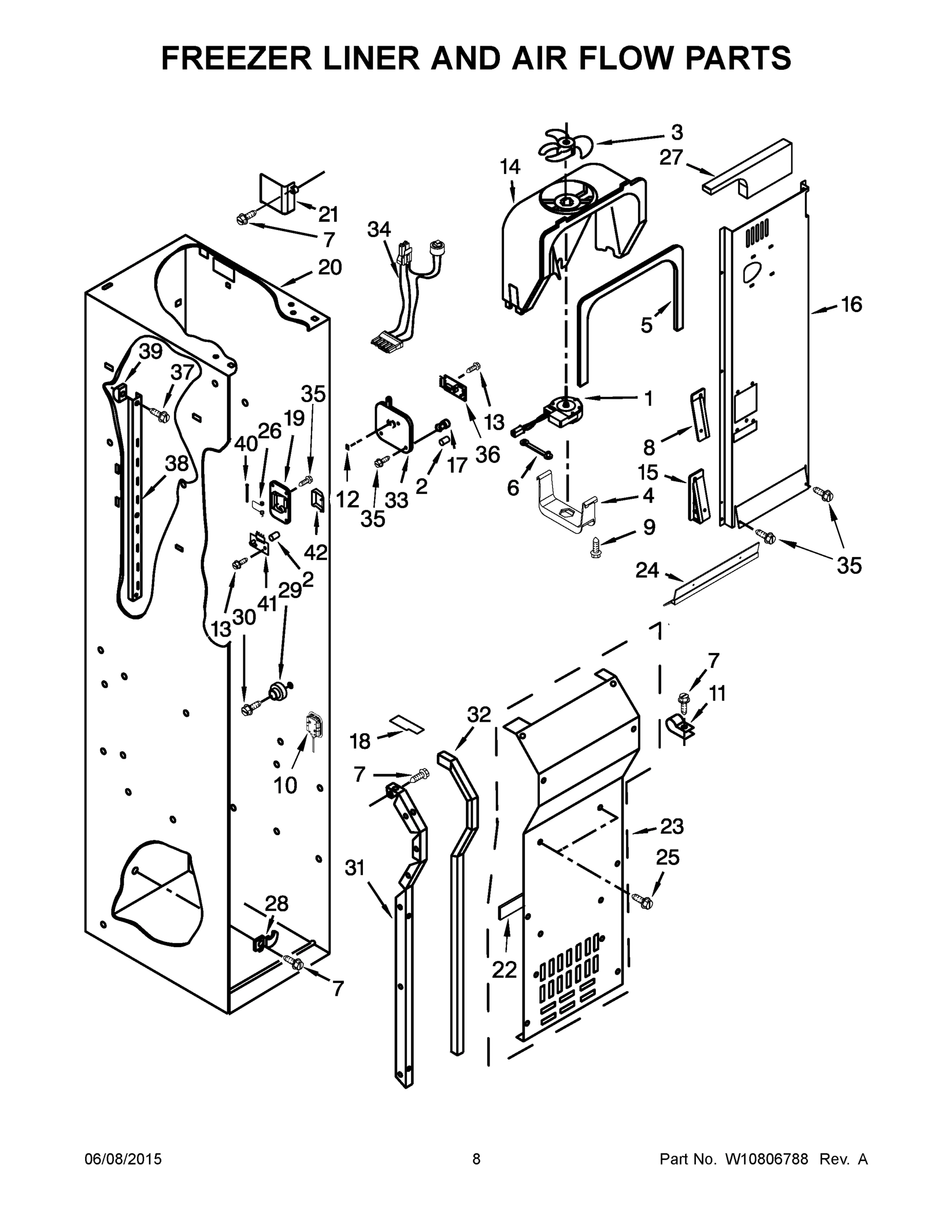 05 - FREEZER LINER AND AIR FLOW PARTS