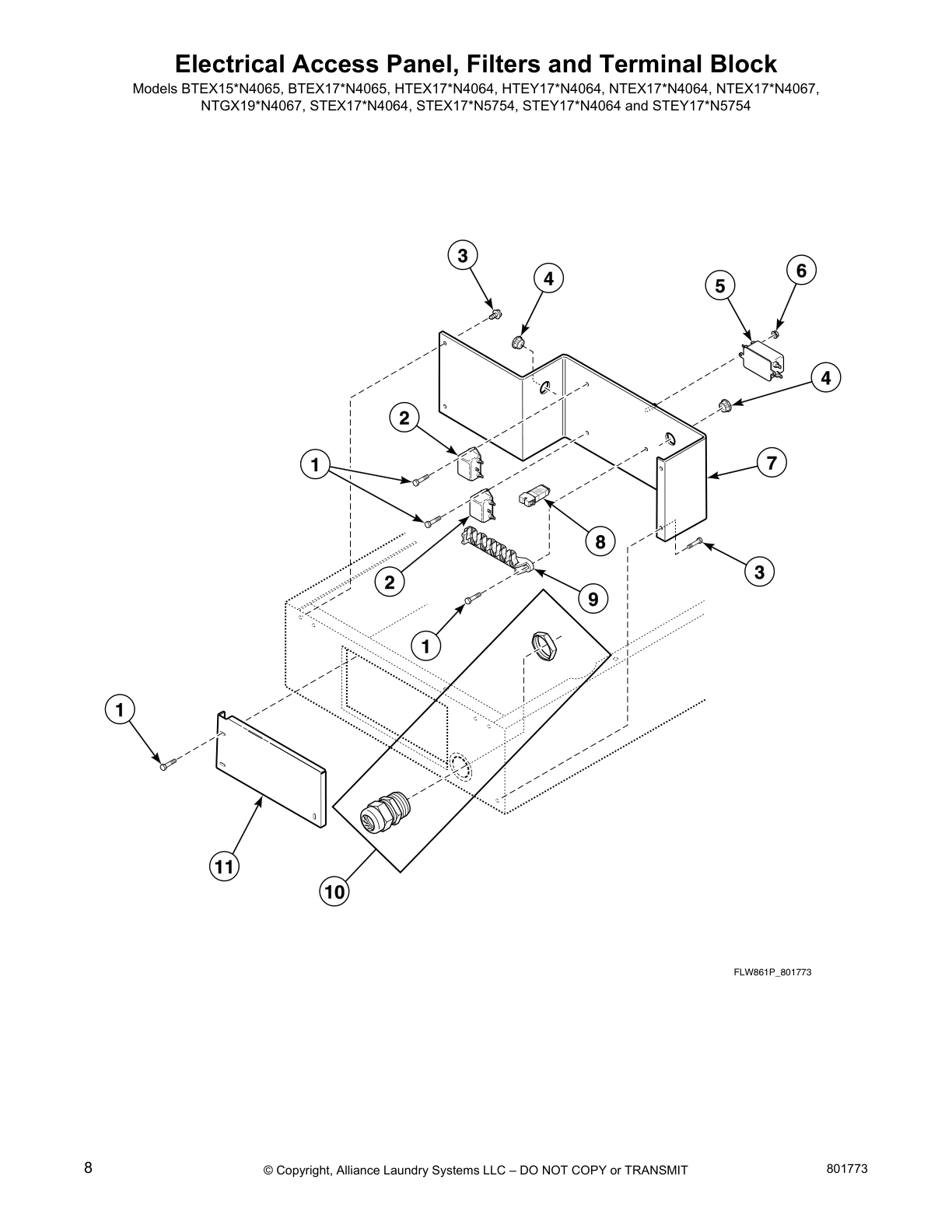 Electrical Access Panel, Filters and Terminal Block