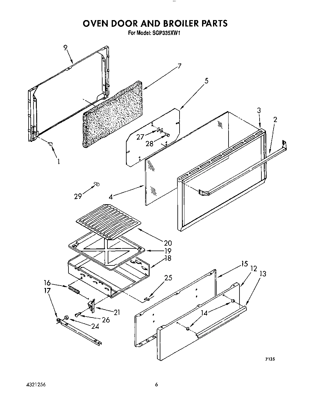 05 - OVEN DOOR AND BROILER