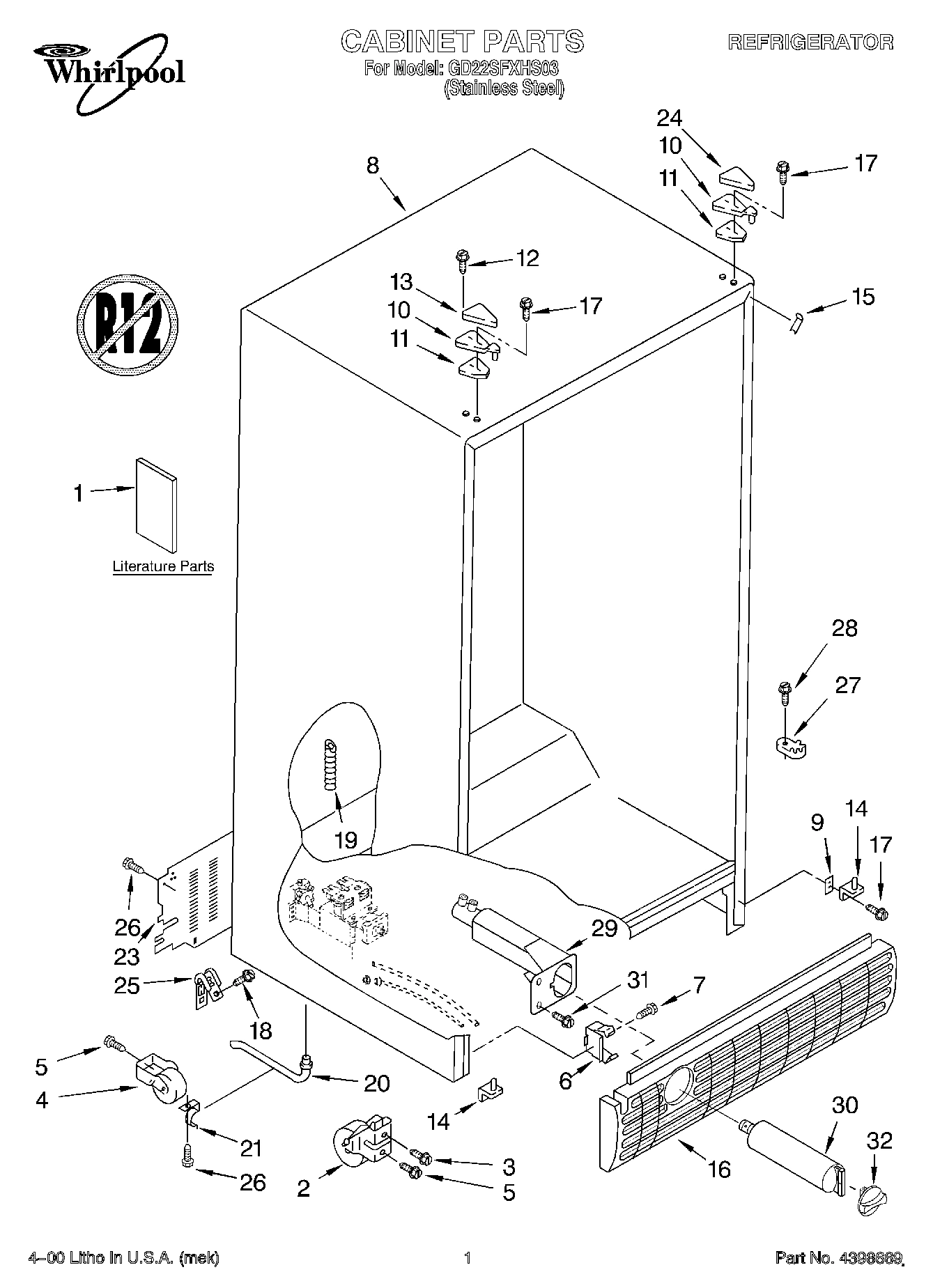 01 - CABINET, LITERATURE