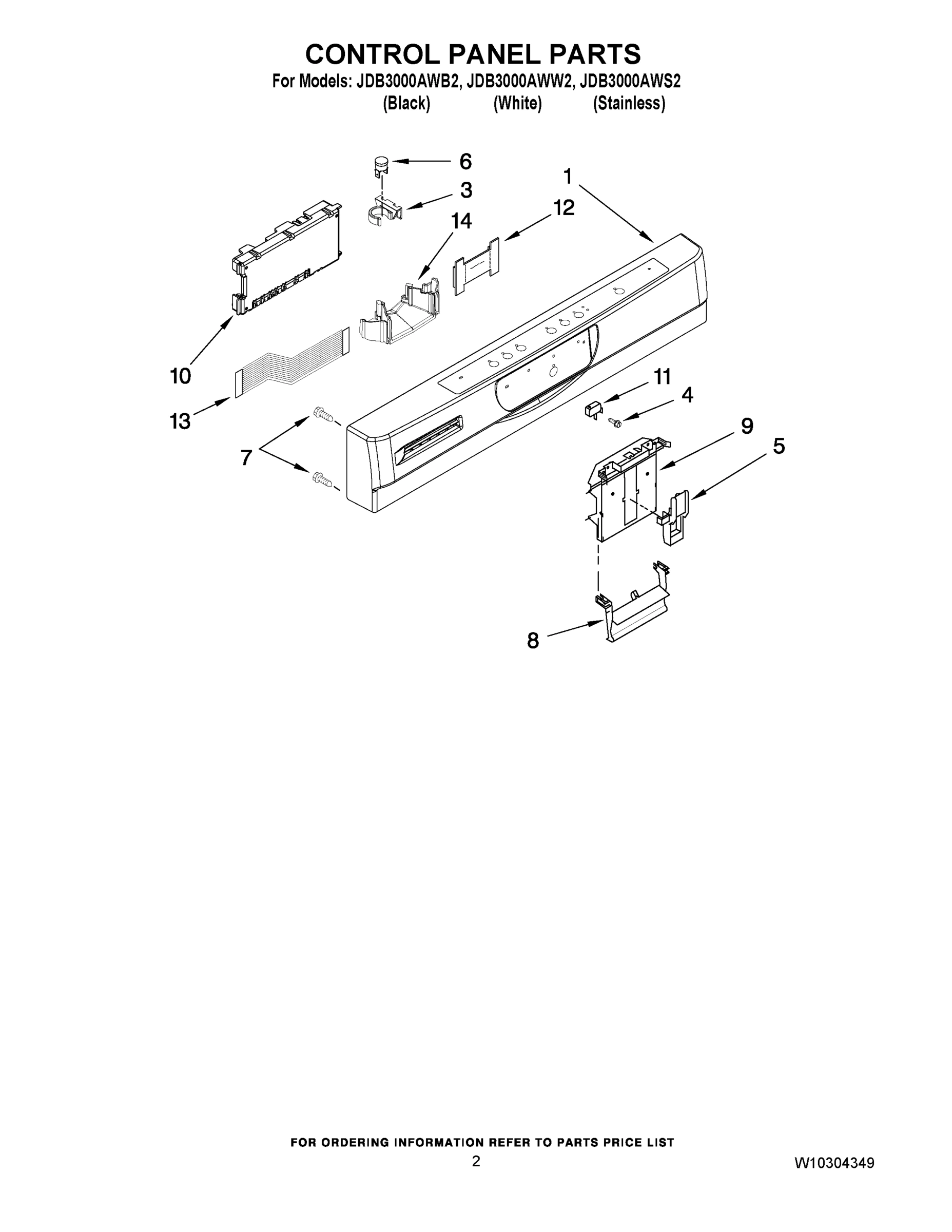 02 - CONTROL PANEL PARTS