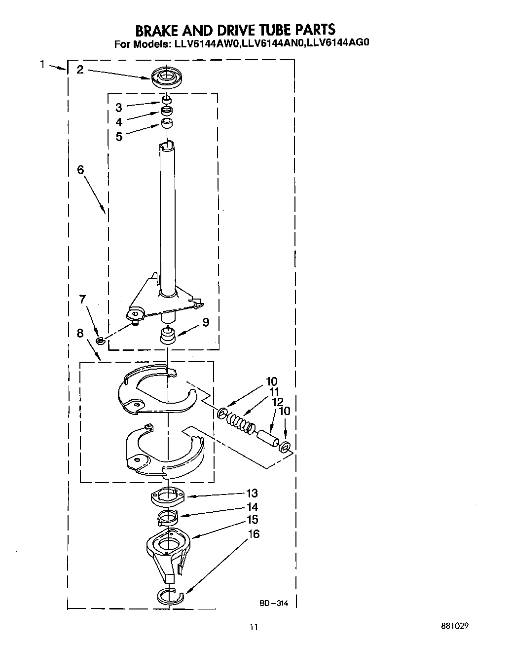 09 - BRAKE AND DRIVE TUBE