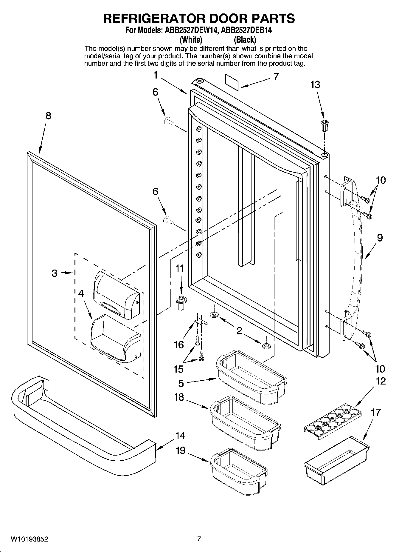 04 - REFRIGERATOR DOOR PARTS