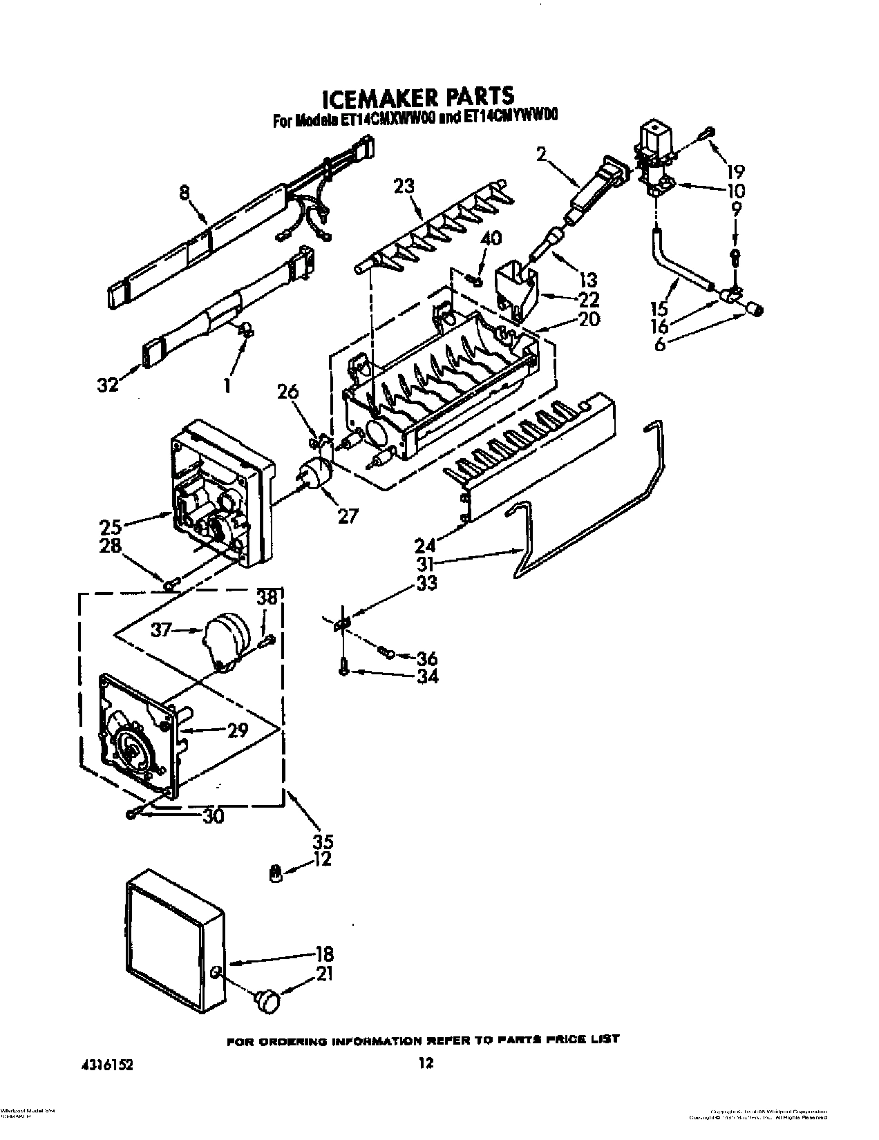 09 - ICEMAKER, NOT ILLUSTRATED
