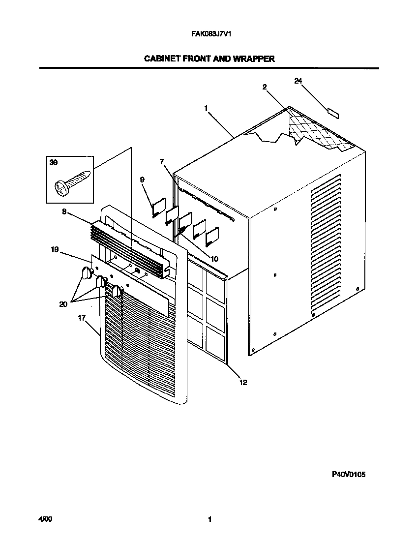 02 - CABINET FRONT AND WRAPPER