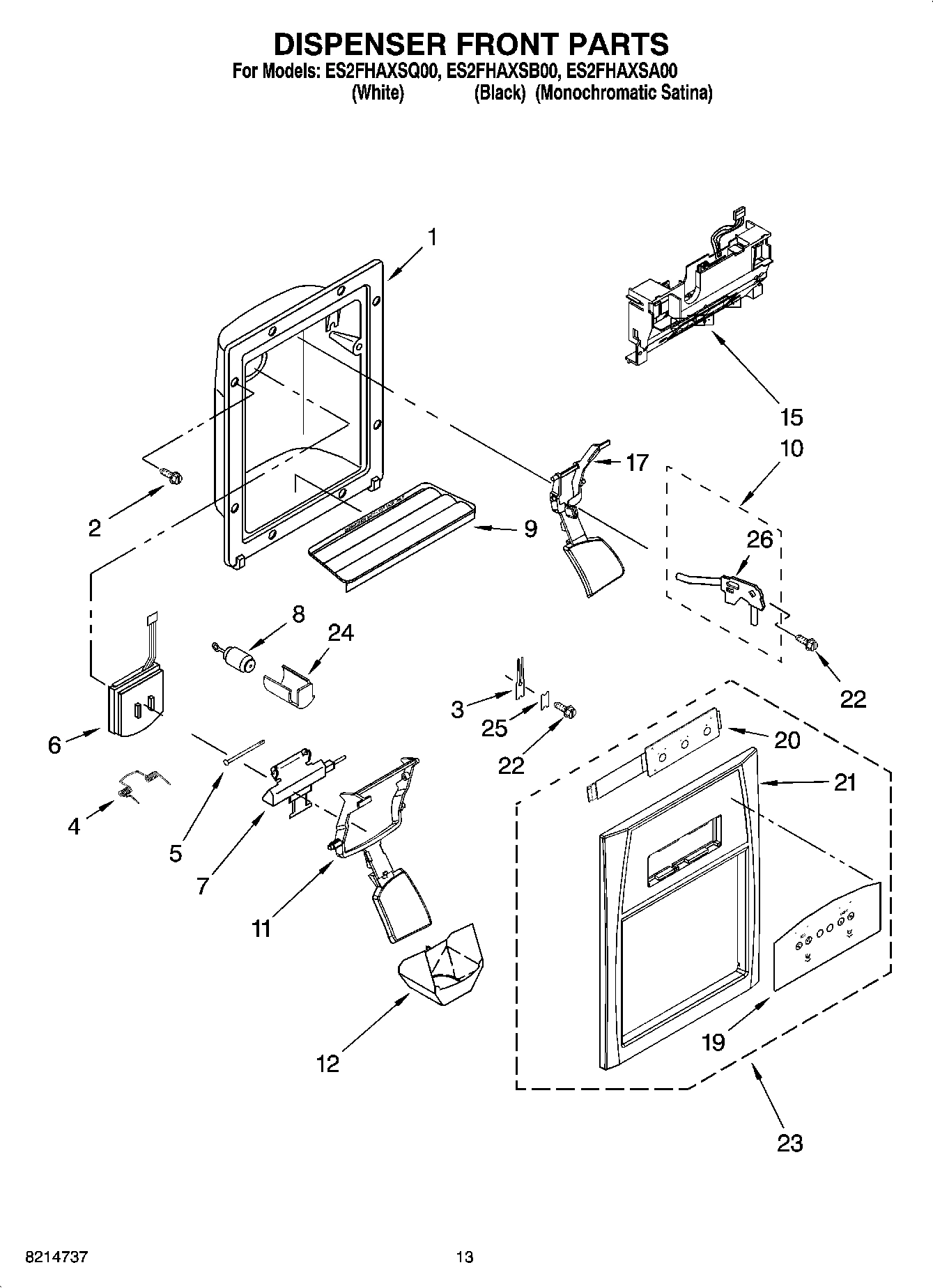 08 - DISPENSER FRONT PARTS