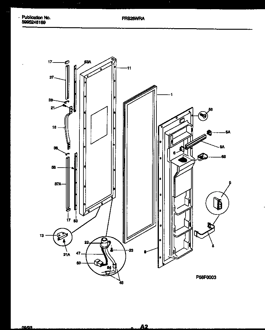 02 - FREEZER DOOR PARTS