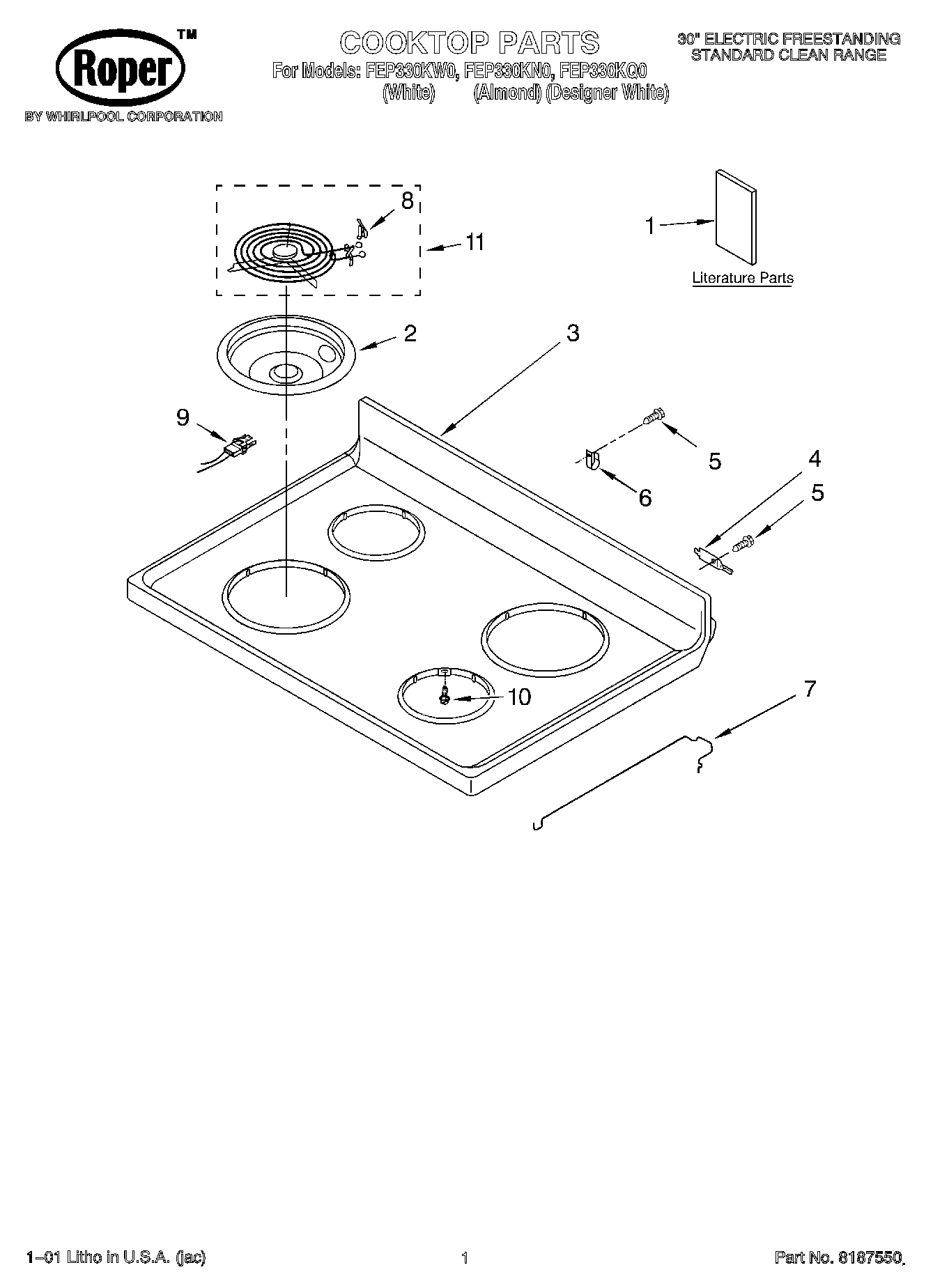 01 - COOKTOP, LITERATURE