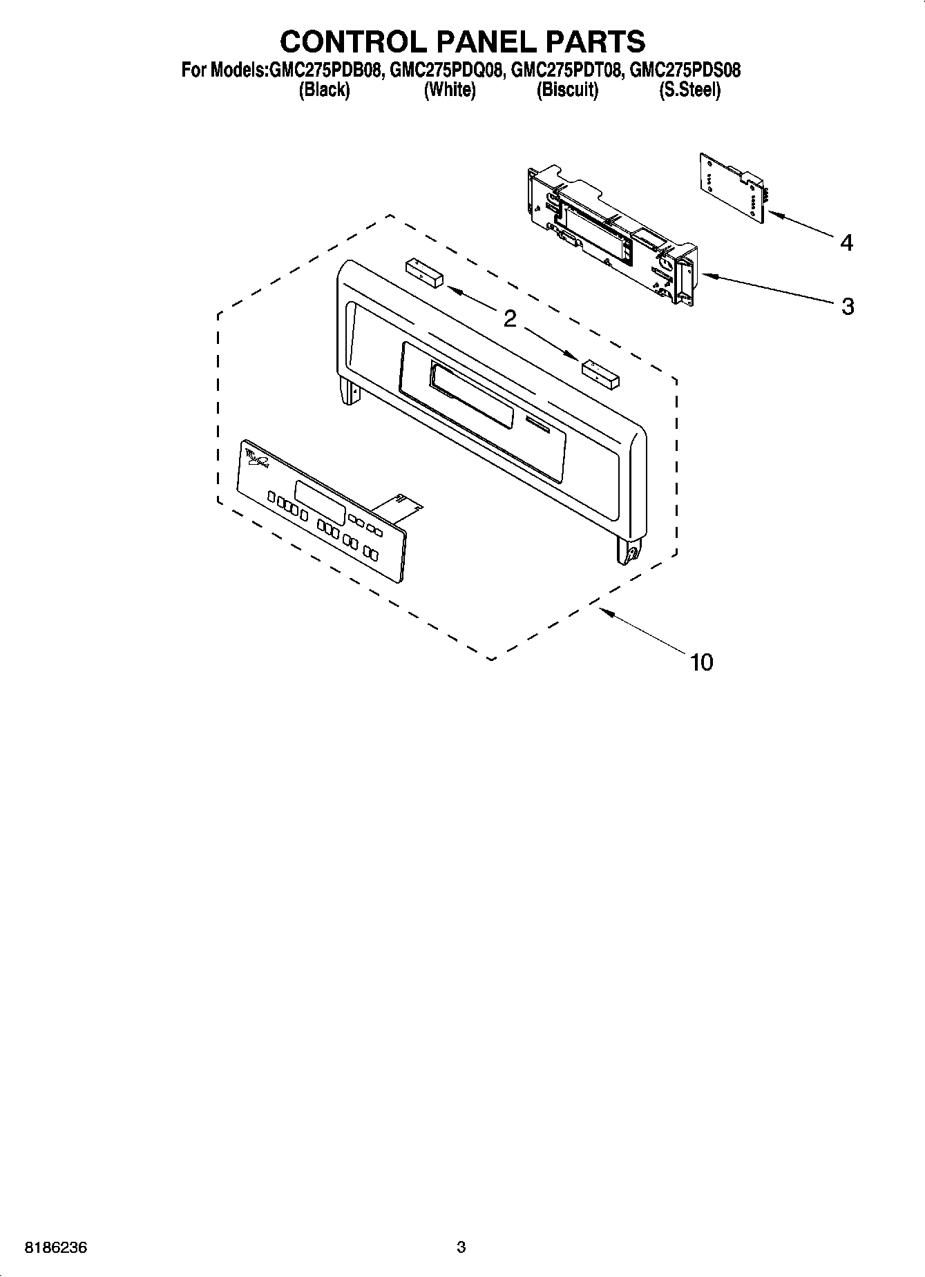 02 - CONTROL PANEL PARTS
