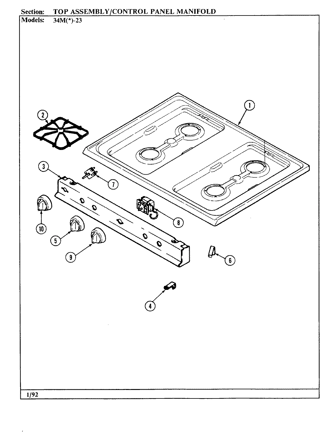 08 - TOP ASSY./CONTROL PANEL