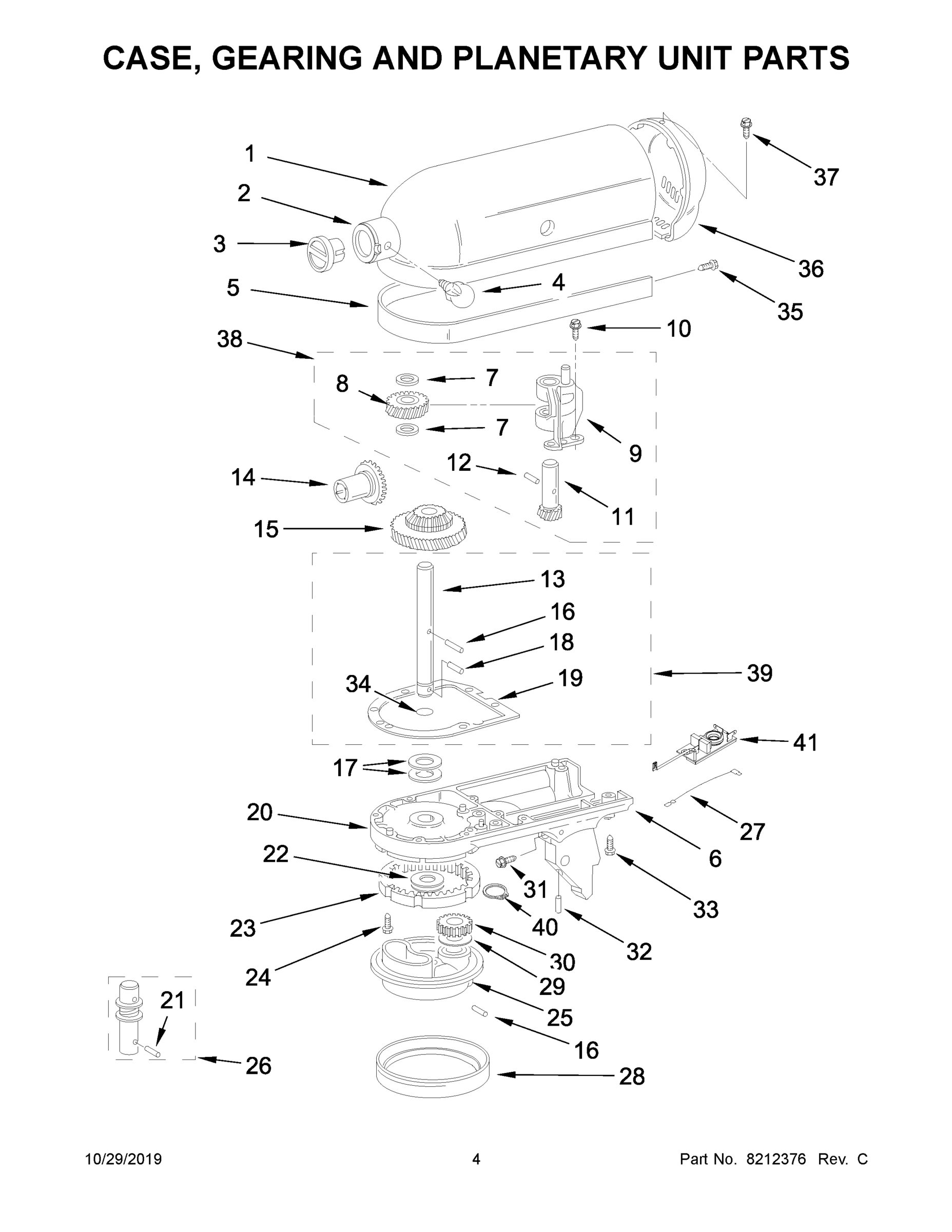 03 - CASE, GEARING AND PLANETARY UNIT PARTS