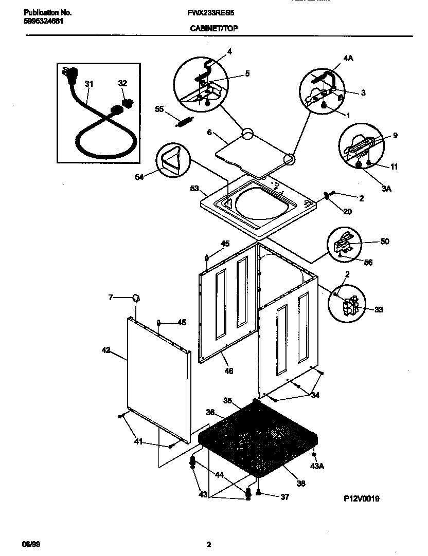 02 - P12V0019 WSHR CAB,TOP