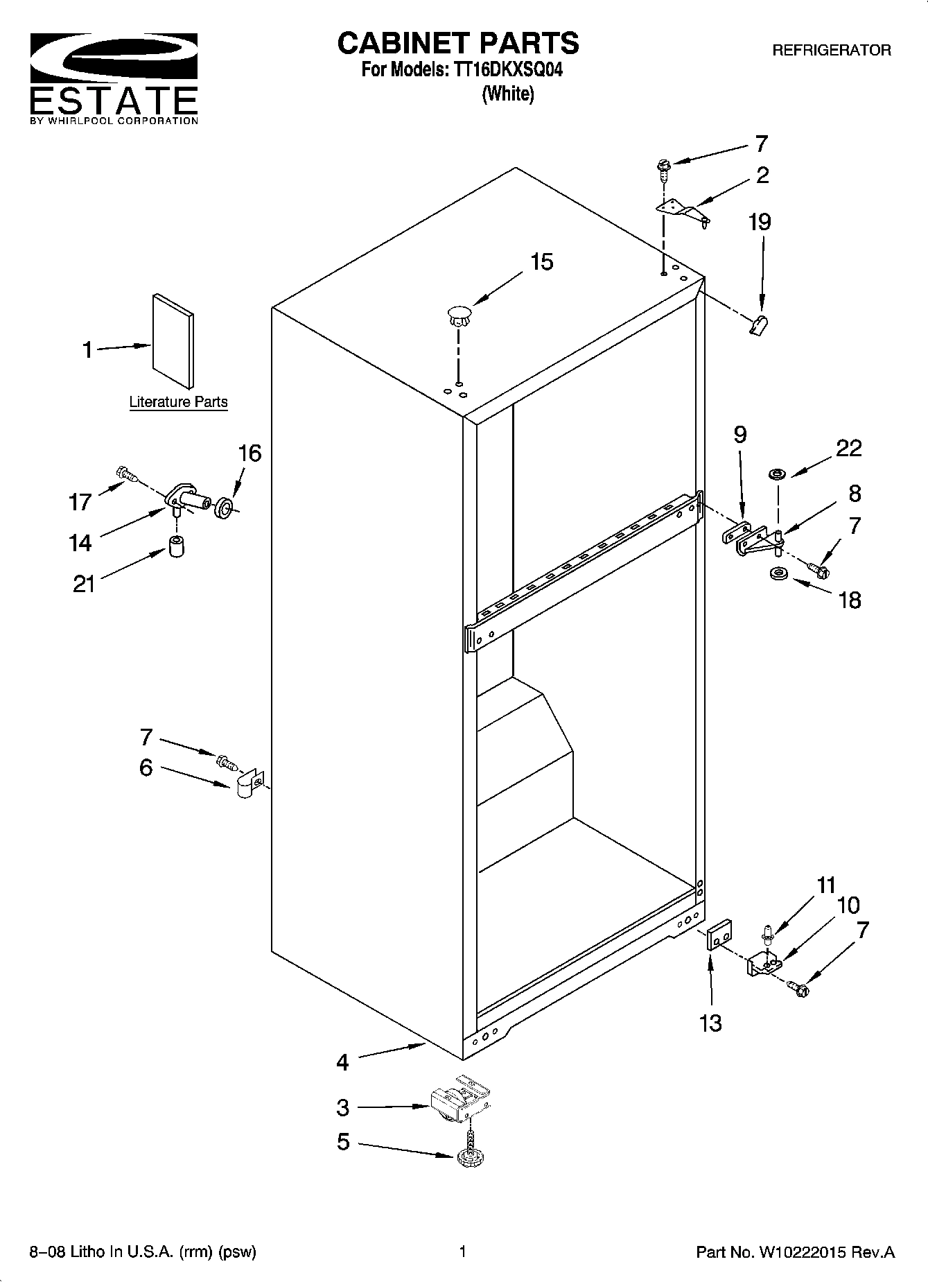 01 - CABINET PARTS