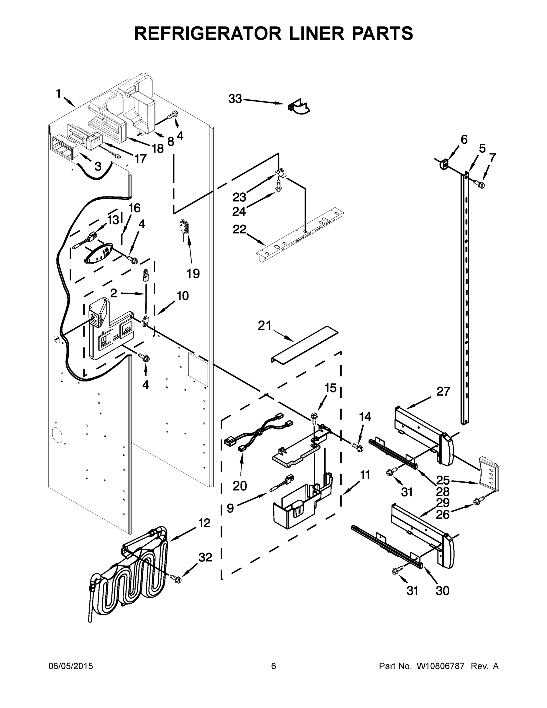 04 - REFRIGERATOR LINER PARTS