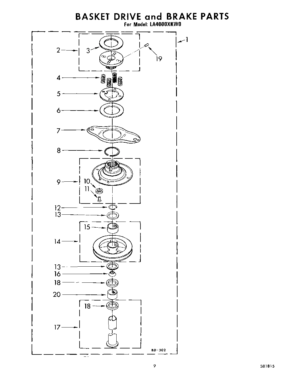 08 - BASKET DRIVE AND BRAKE