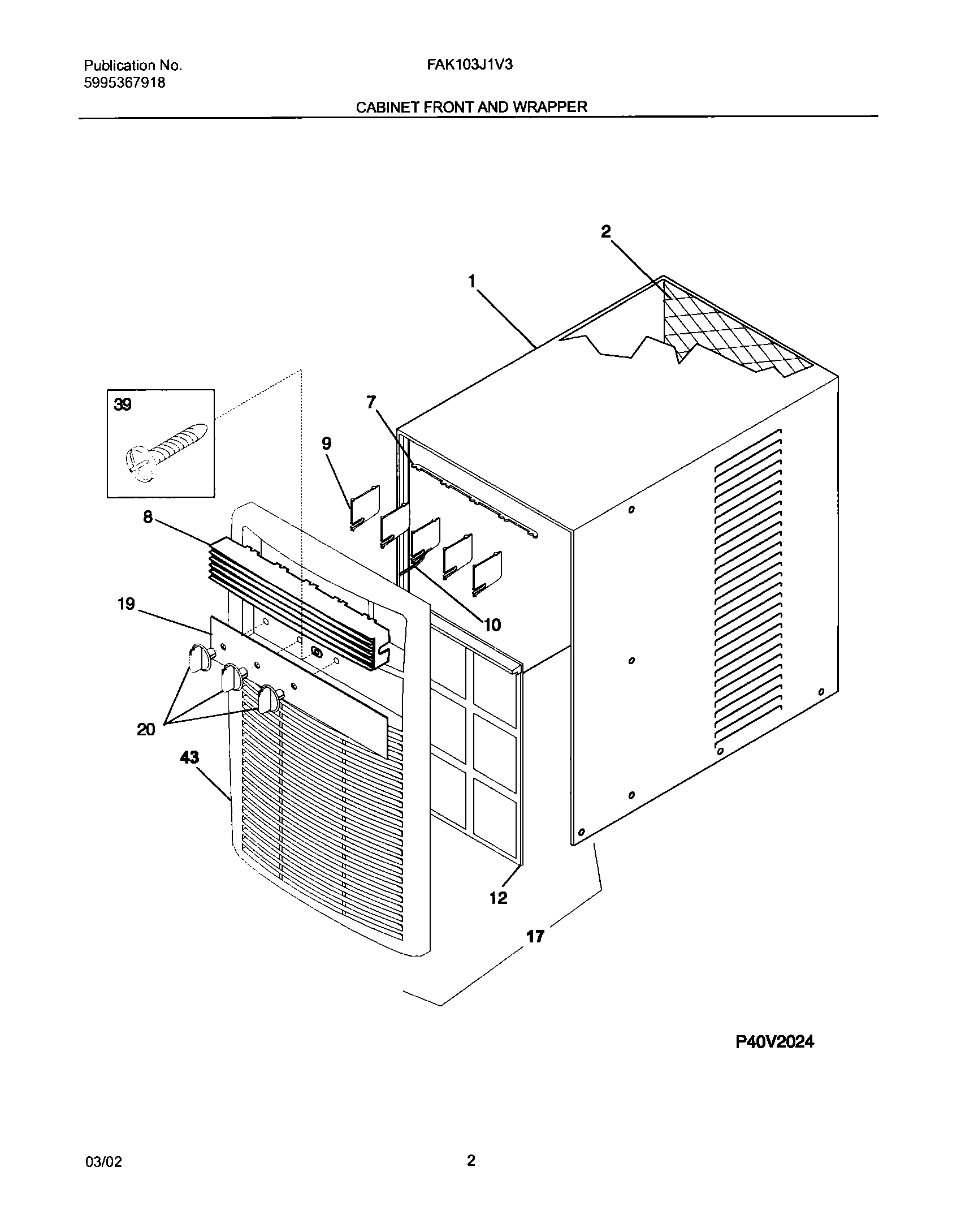 03 - CABINET FRONT AND WRAPPER